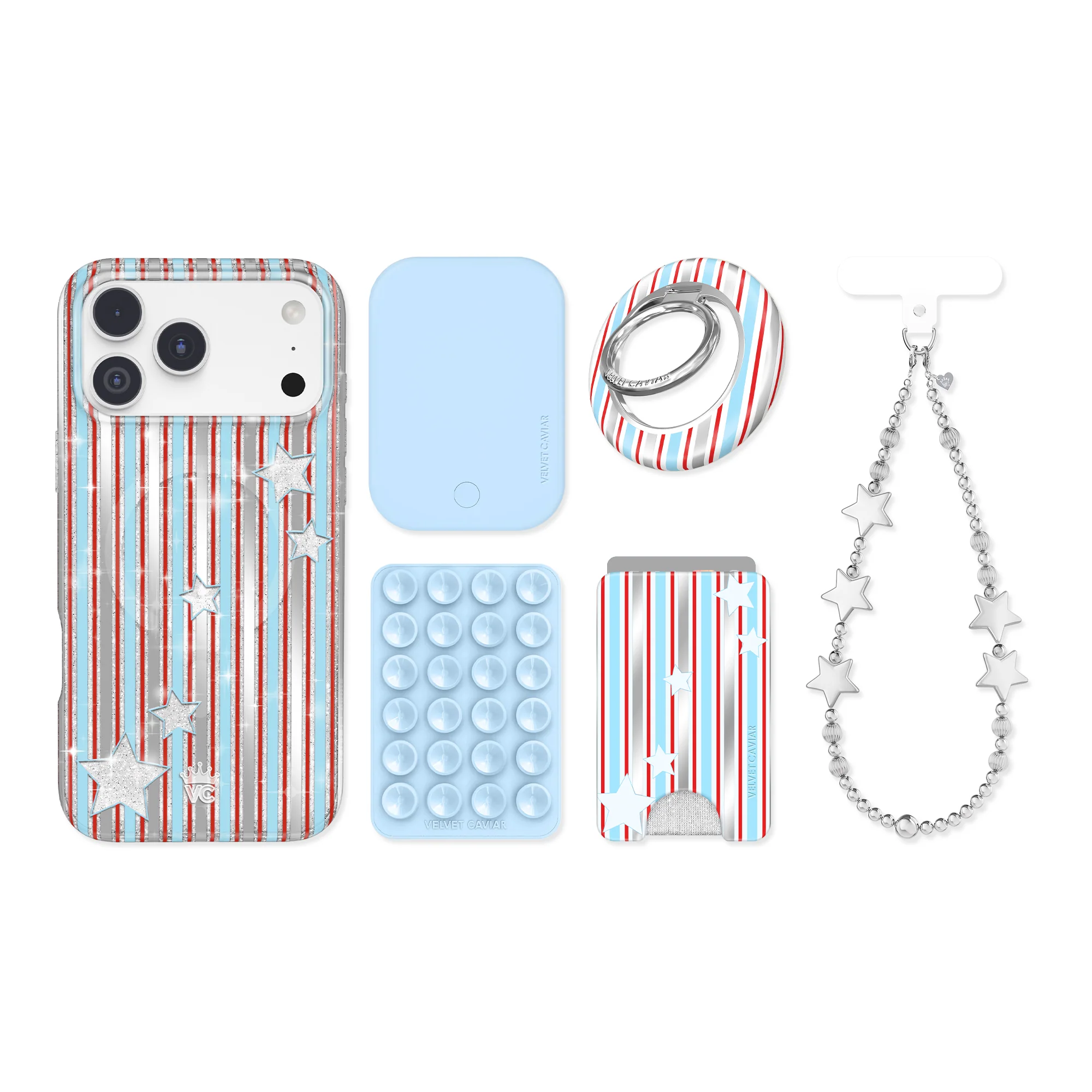 Stars & Stripes Glitter iPhone Bundle Set - Image 92