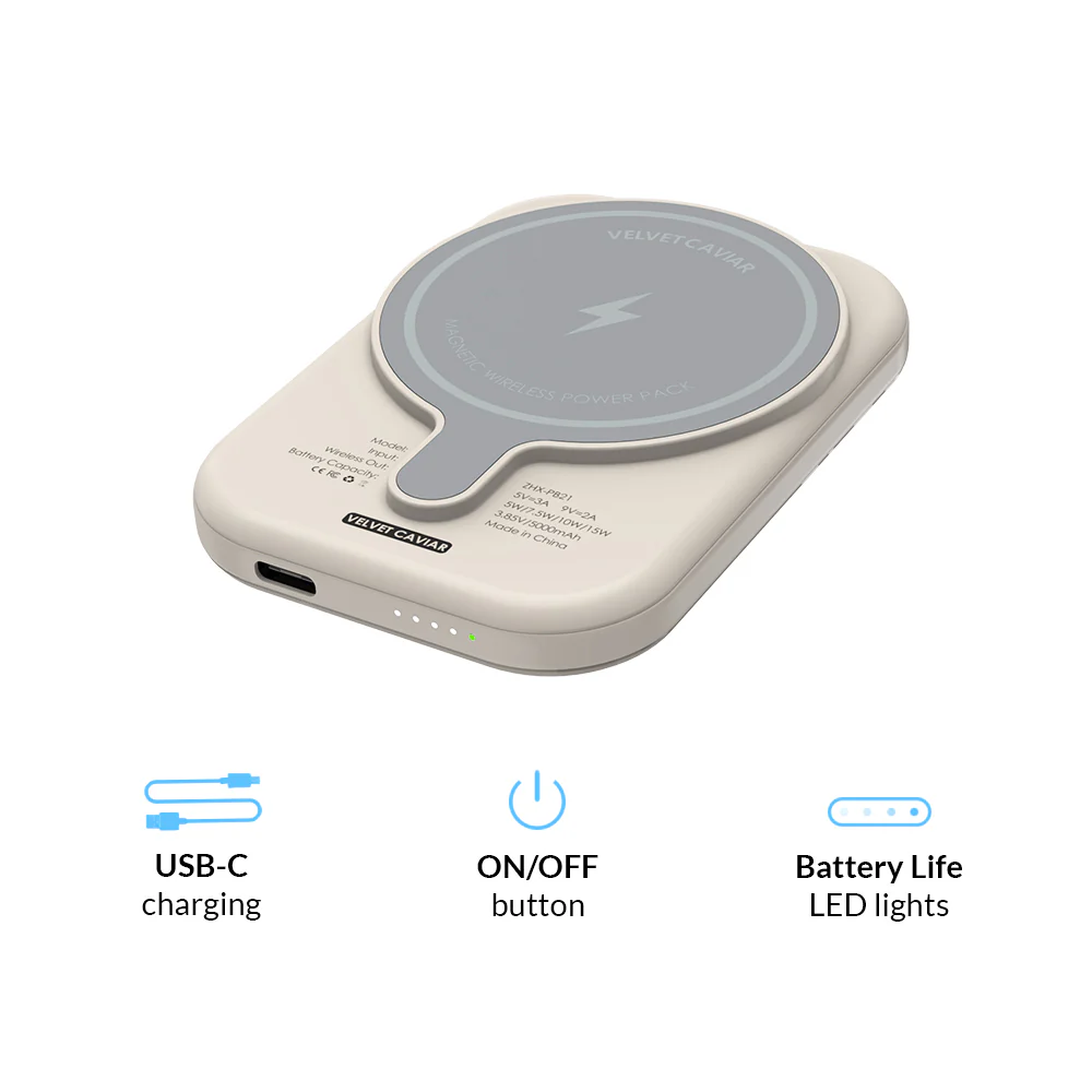 Stone Leopard Portable MagSafe Charger Power Pack - Image 5