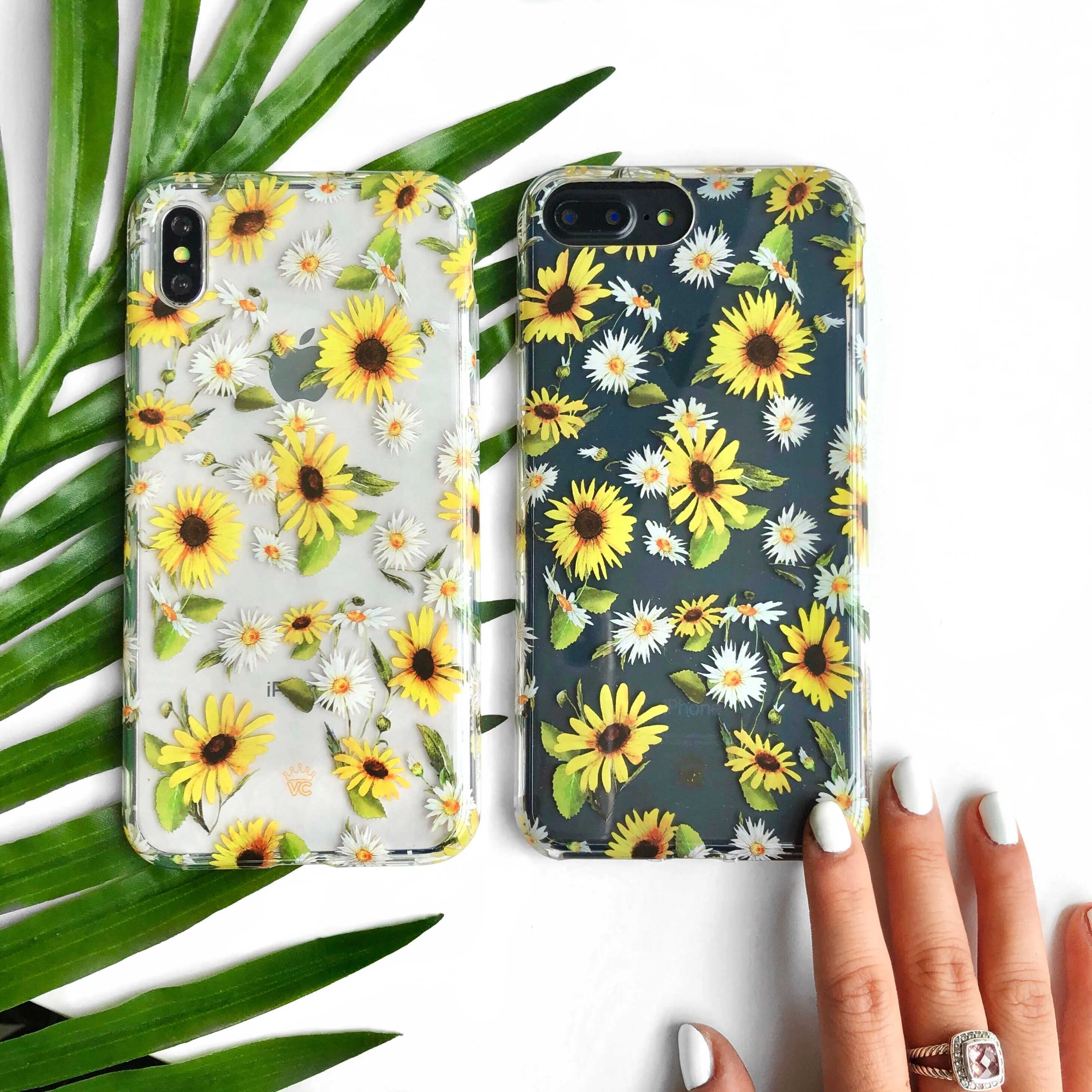 Sunflower Daisy Clear iPhone Case - Image 56