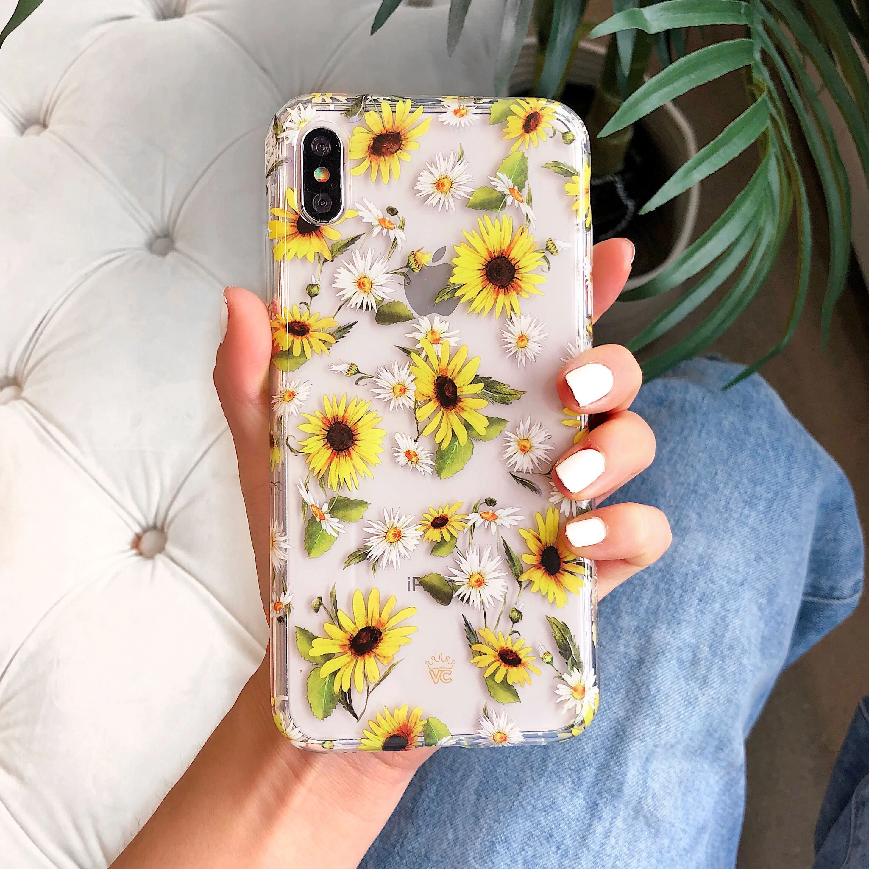 Sunflower Daisy Clear iPhone Case - Image 58