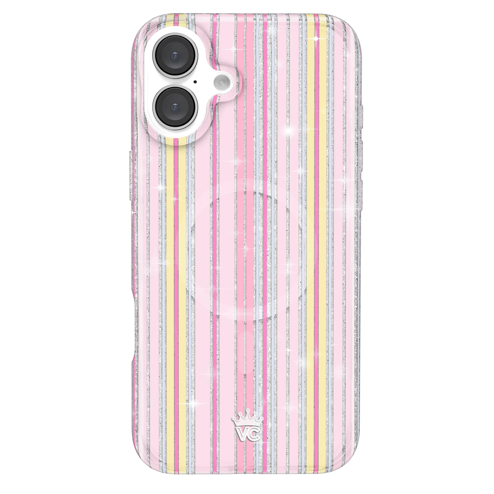 Sunkissed Stripes Glitter iPhone Case - Image 41