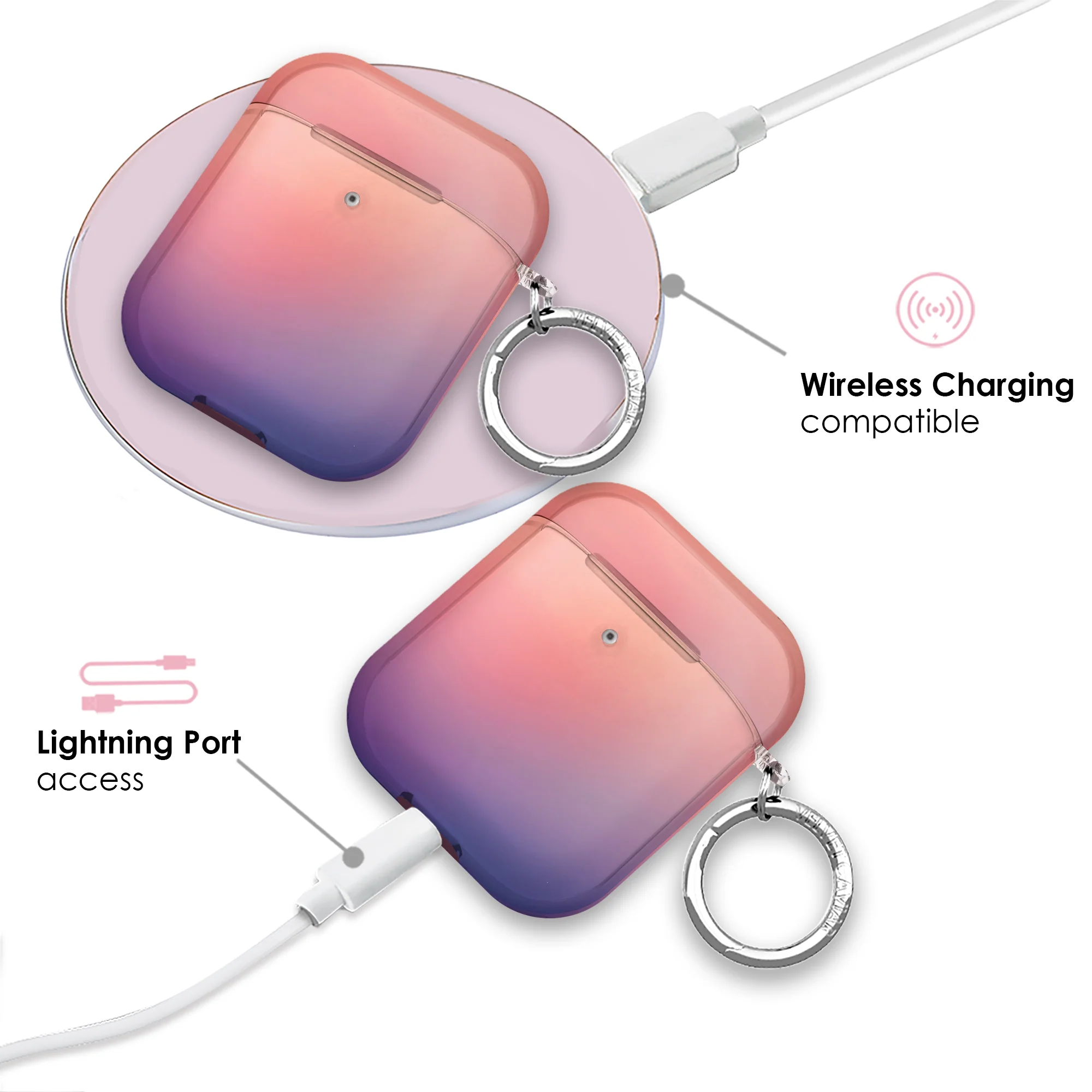 Sunset Glow Aura AirPod Case - Image 4