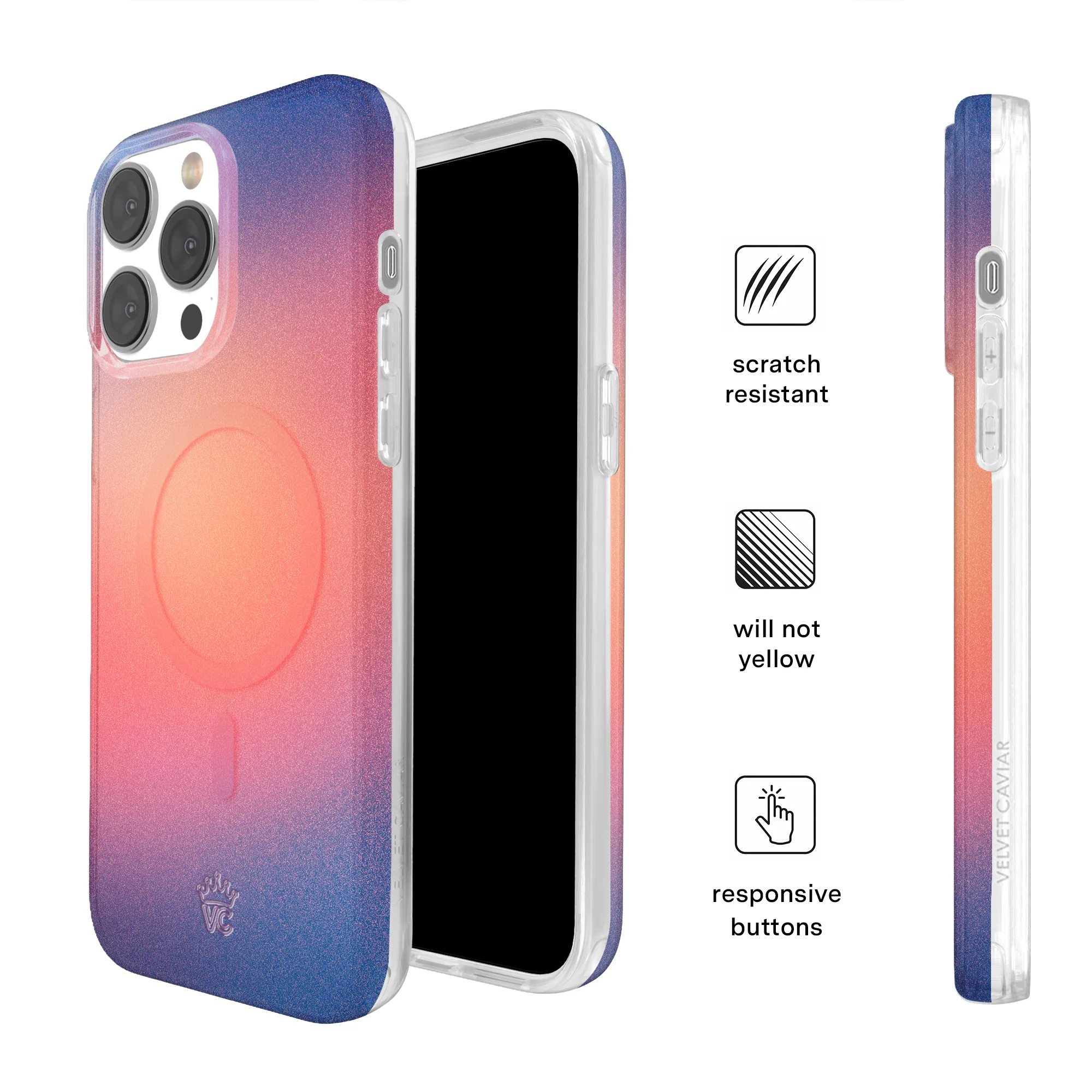 Sunset Glow Aura iPhone Case - Image 15