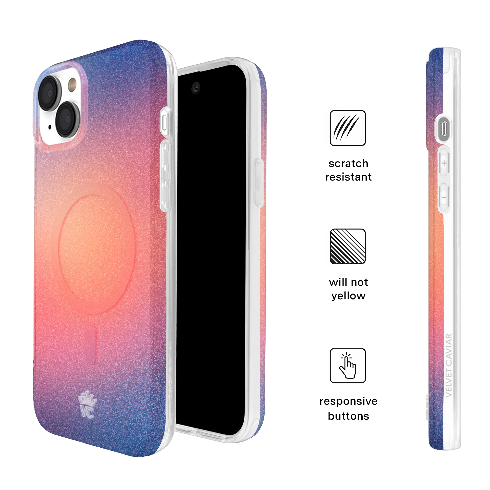 Sunset Glow Aura iPhone Case - Image 25