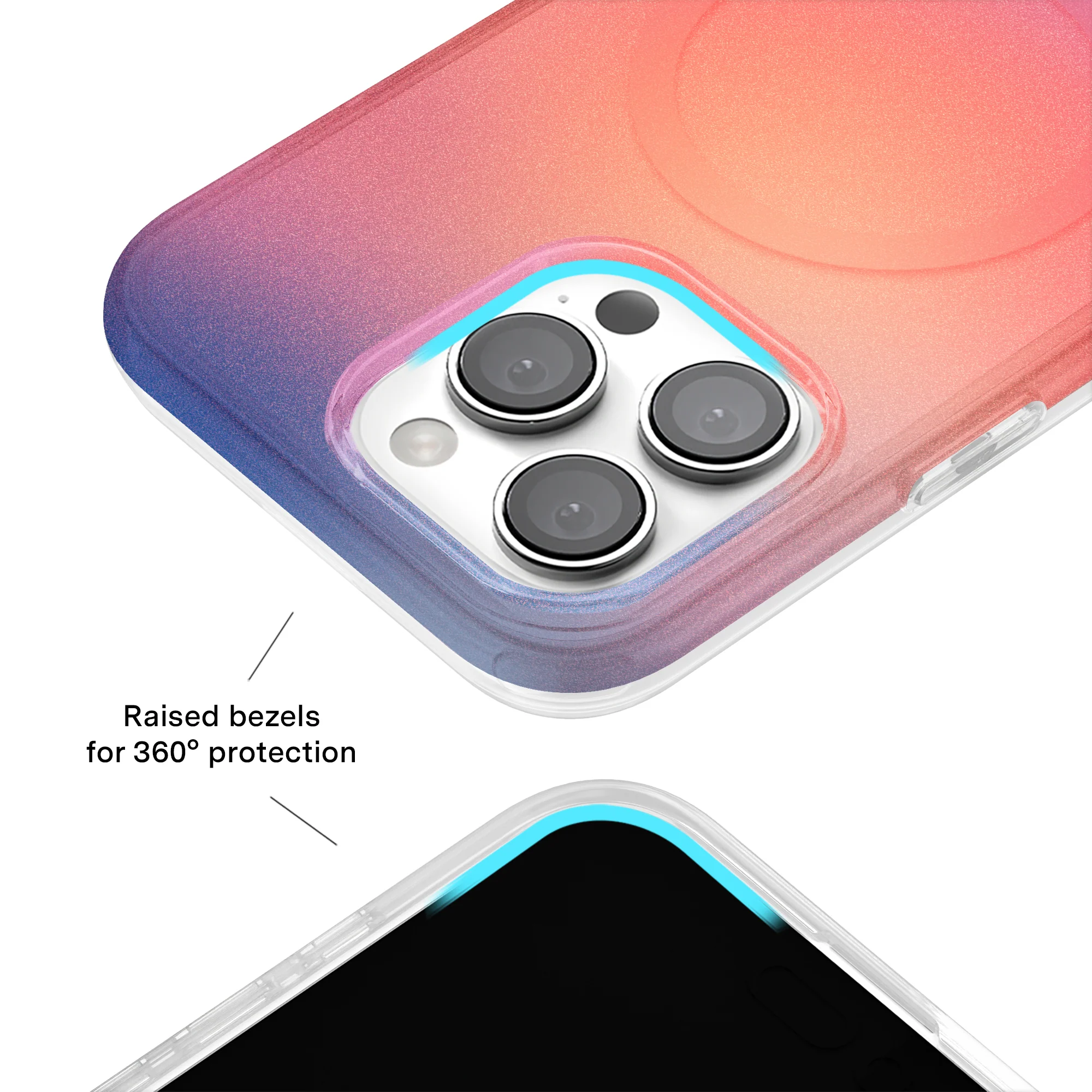 Sunset Glow Aura iPhone Case - Image 33