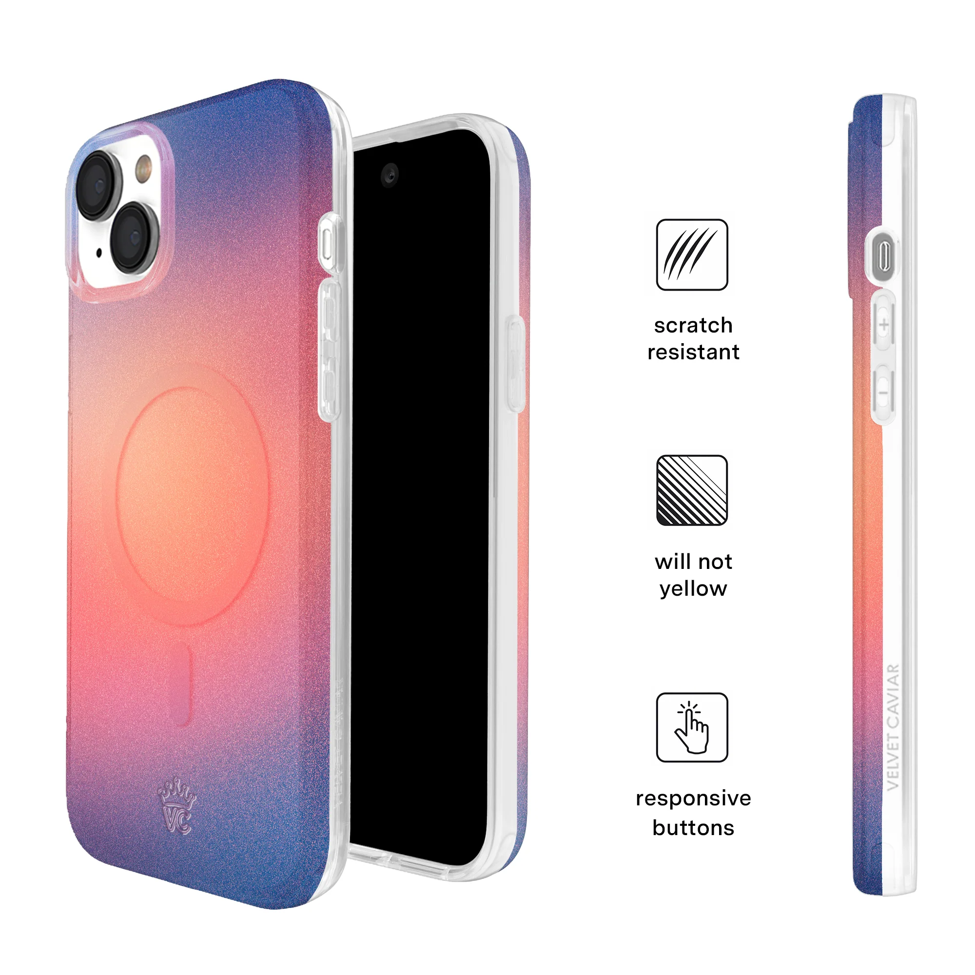 Sunset Glow Aura iPhone Case - Image 5