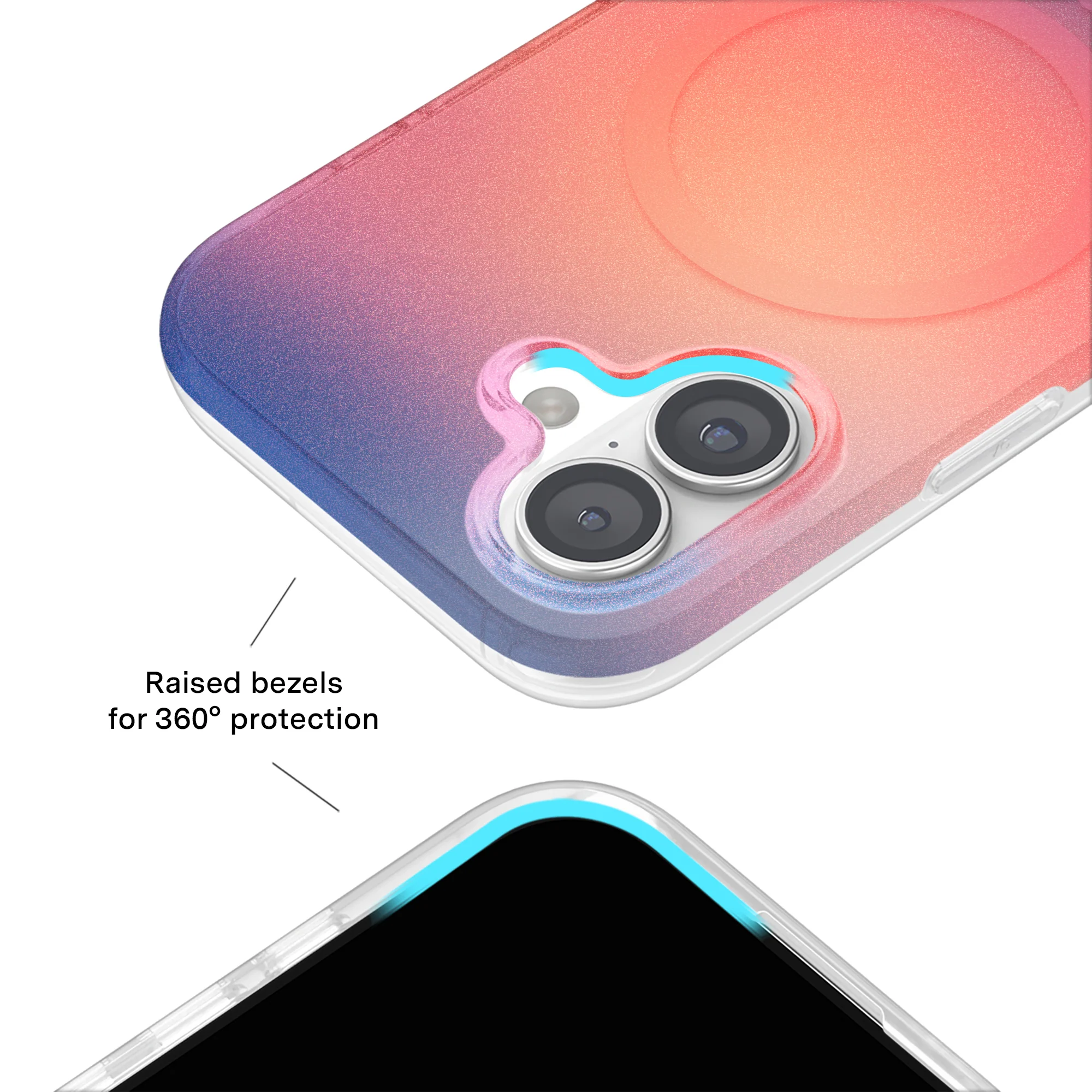 Sunset Glow Aura iPhone Case - Image 58