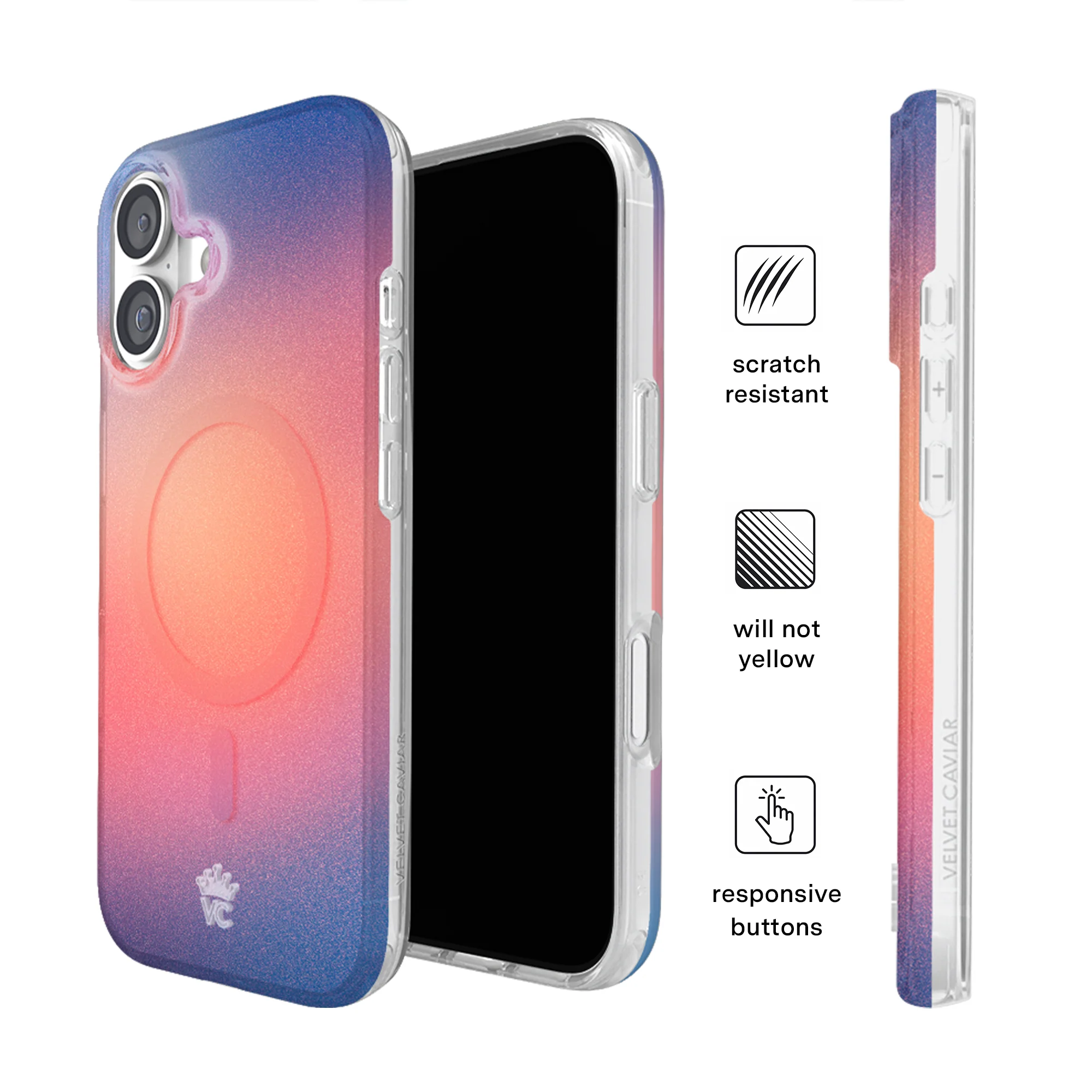 Sunset Glow Aura iPhone Case - Image 60