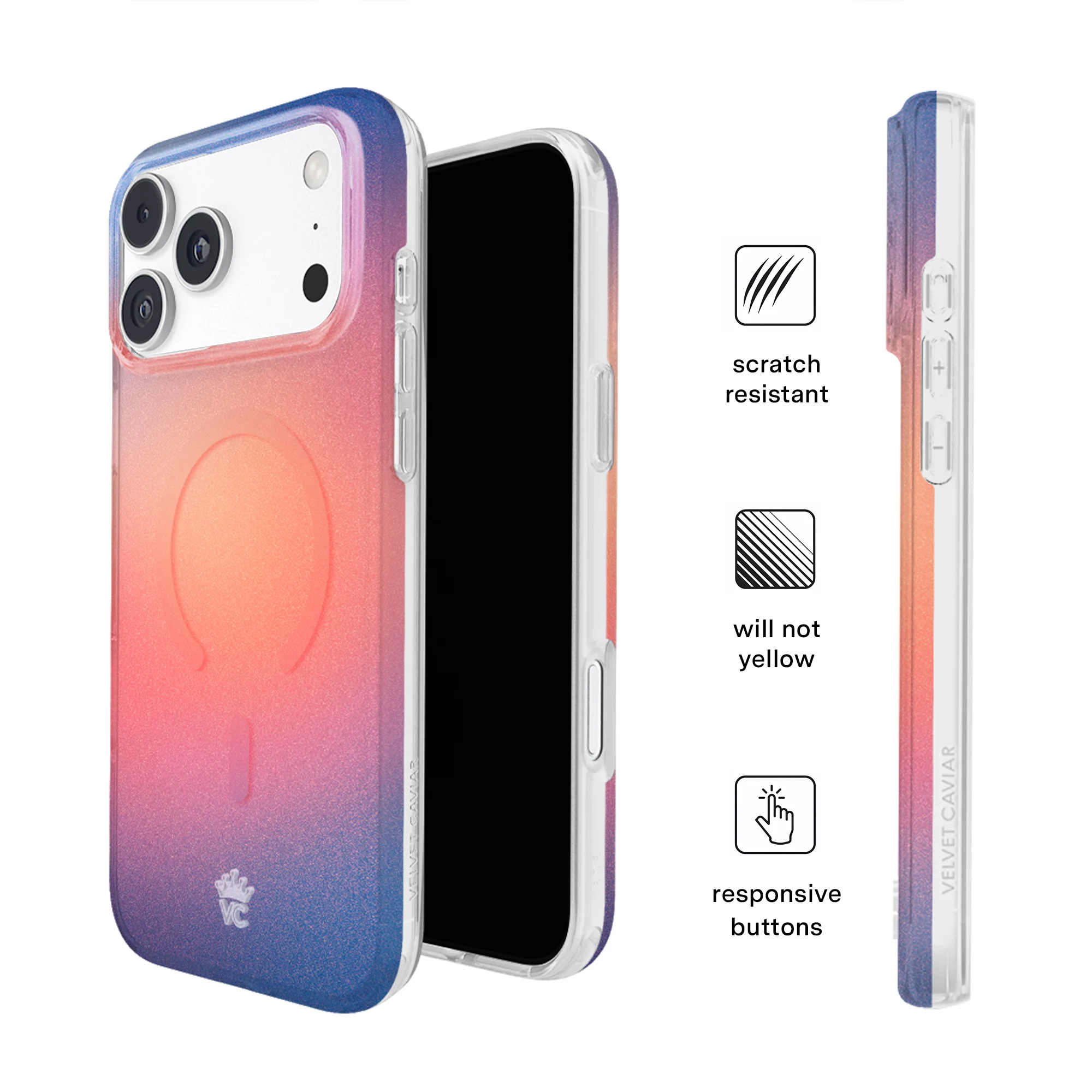 Sunset Glow Aura iPhone Case - Image 70