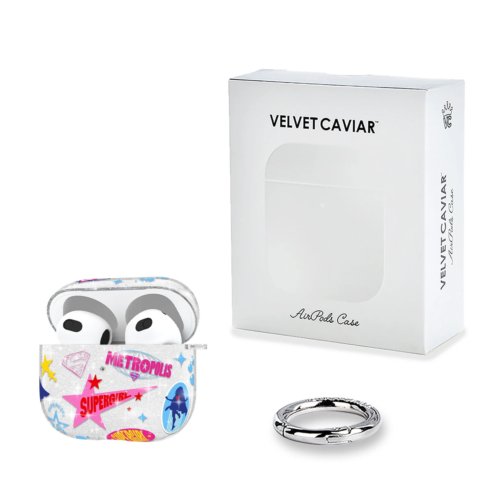 Supergirl Krypto Glitter AirPod Case - Image 11