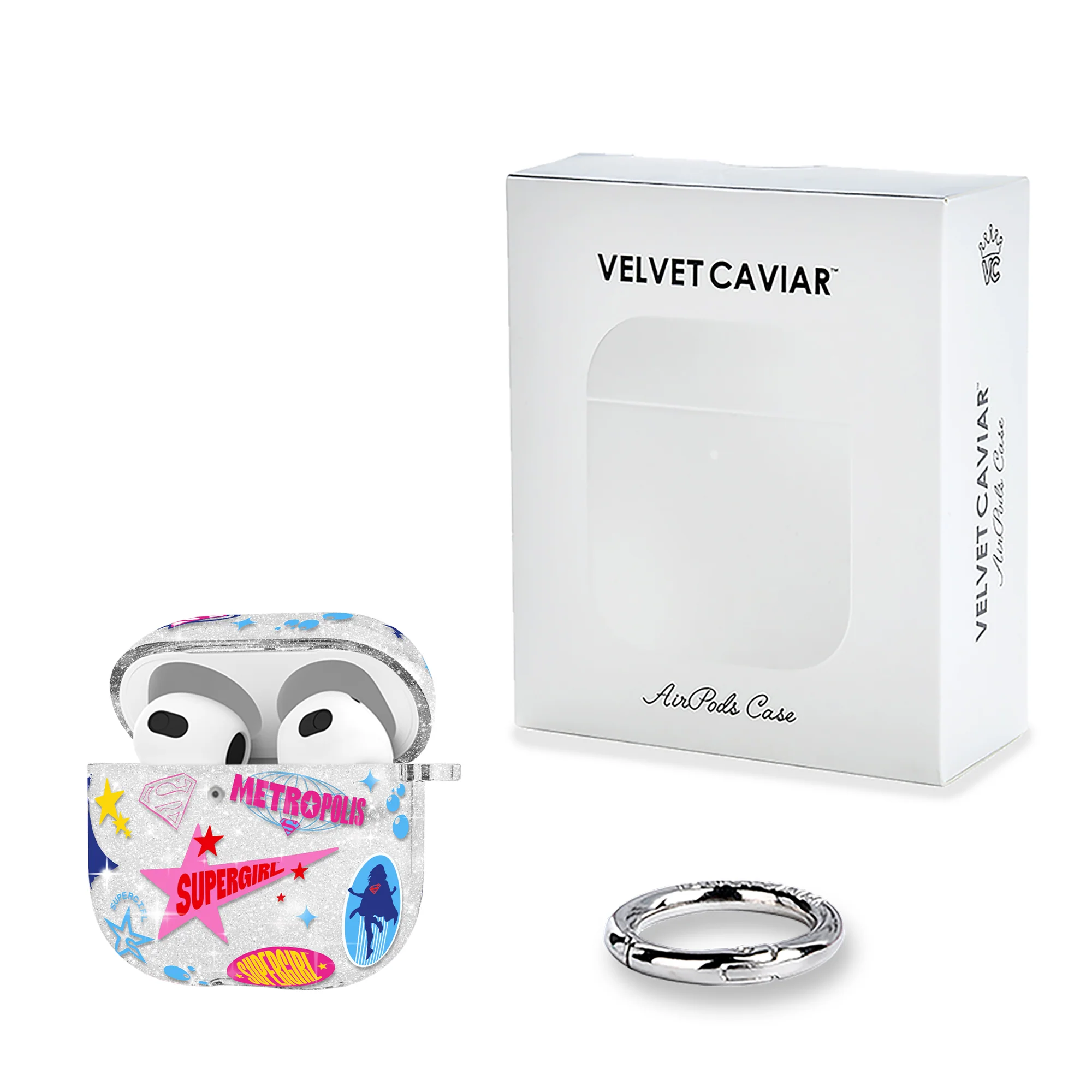 Supergirl Krypto Glitter AirPod Case - Image 17