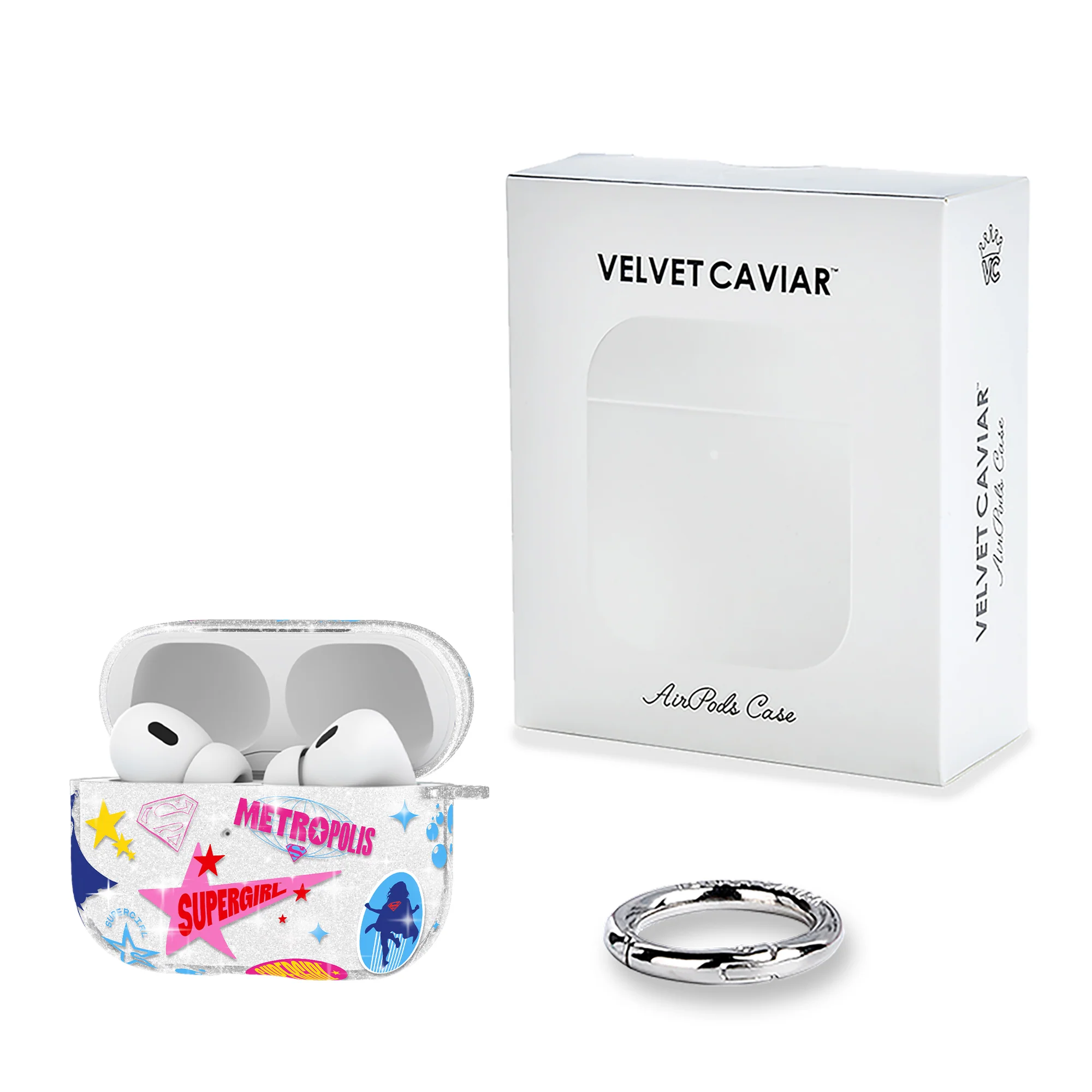 Supergirl Krypto Glitter AirPod Case - Image 23