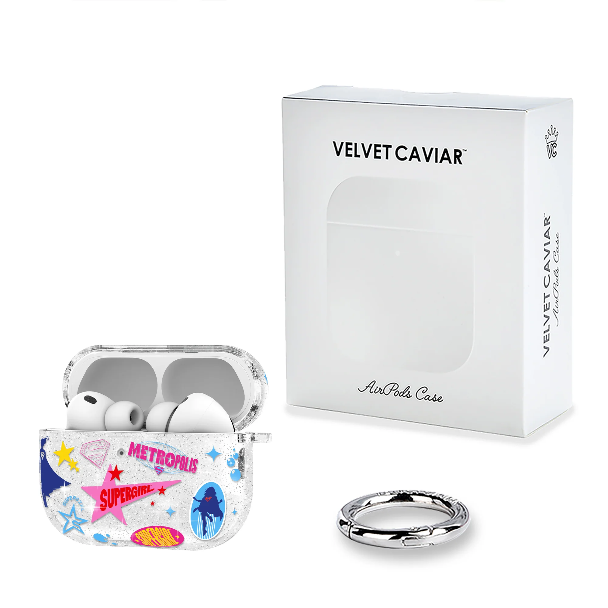 Supergirl Krypto Glitter AirPod Case - Image 29