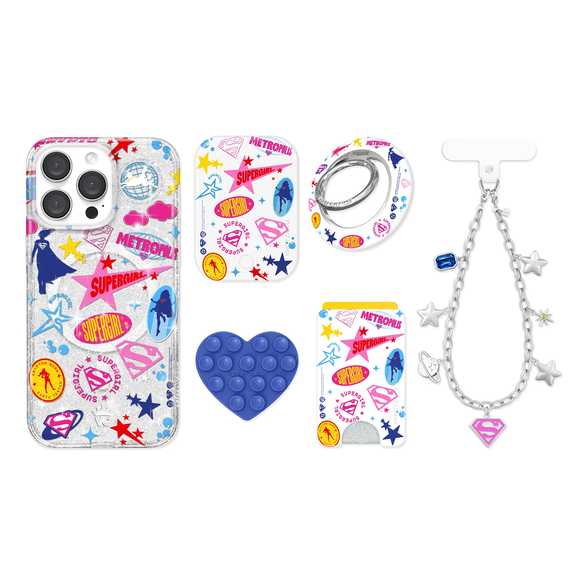 Supergirl Krypto Glitter iPhone Bundle Set - Image 36
