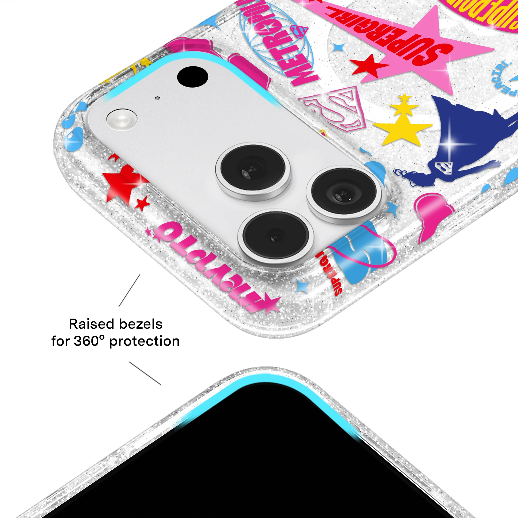 Supergirl Krypto Glitter iPhone Case - Image 68