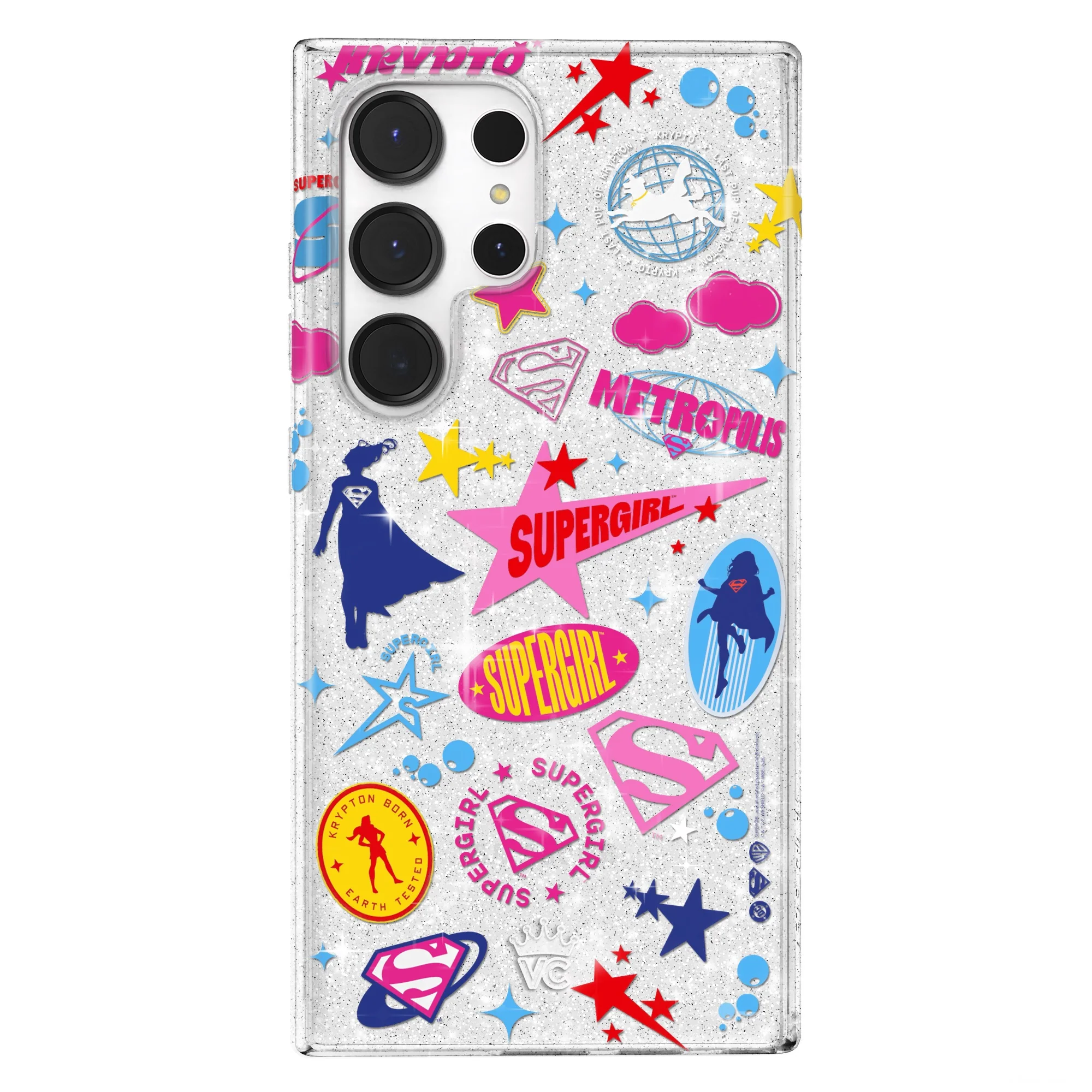 Supergirl Krypto Glitter Samsung Case - Image 21