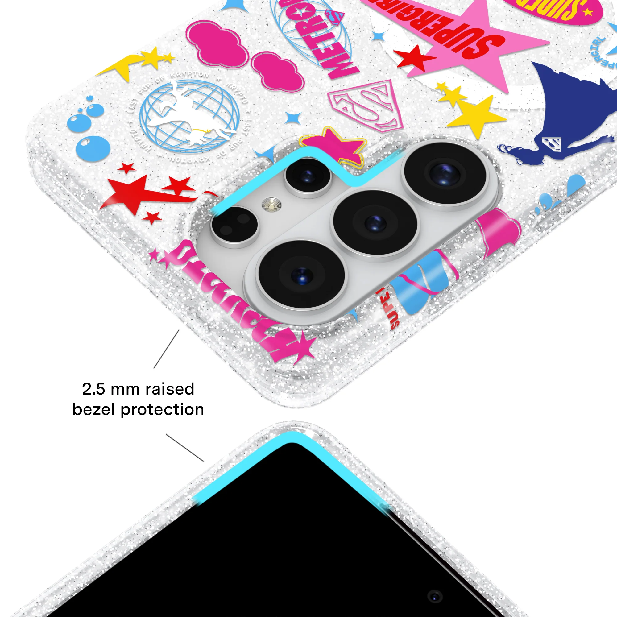Supergirl Krypto Glitter Samsung Case - Image 43