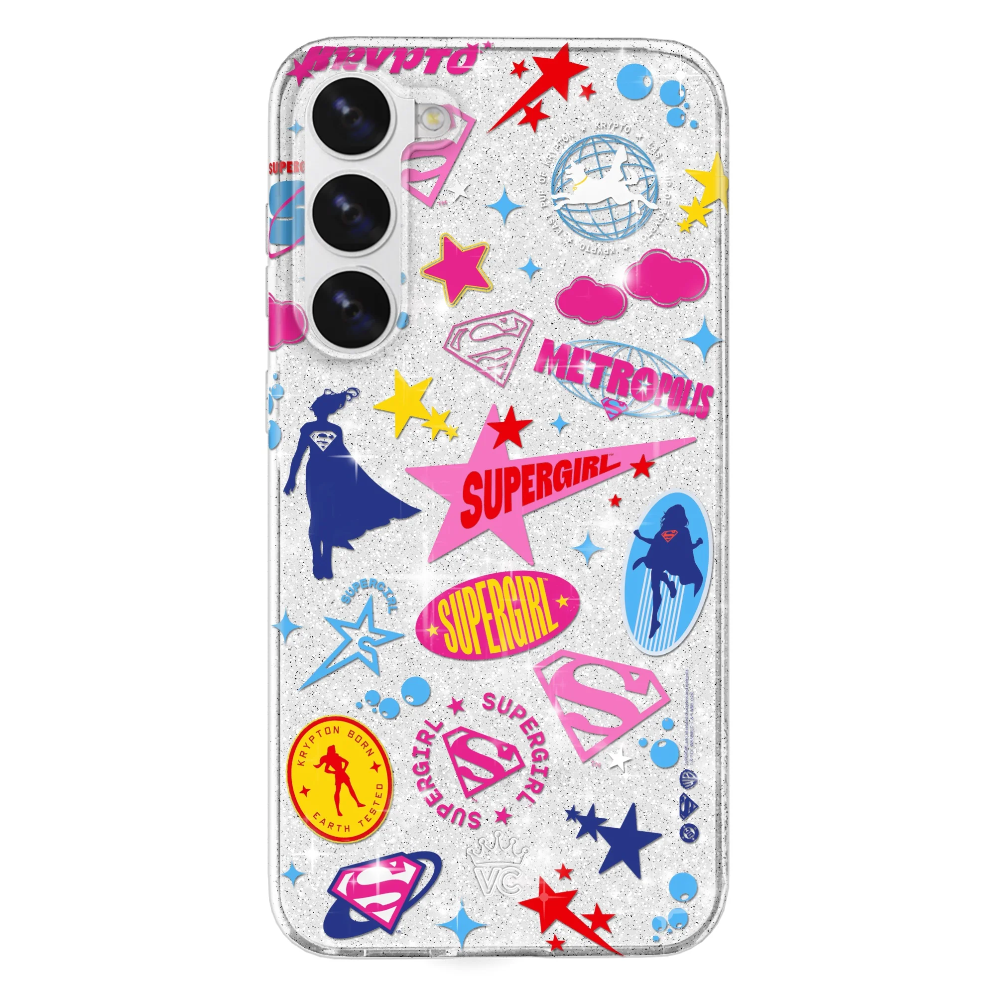 Supergirl Krypto Glitter Samsung Case - Image 6