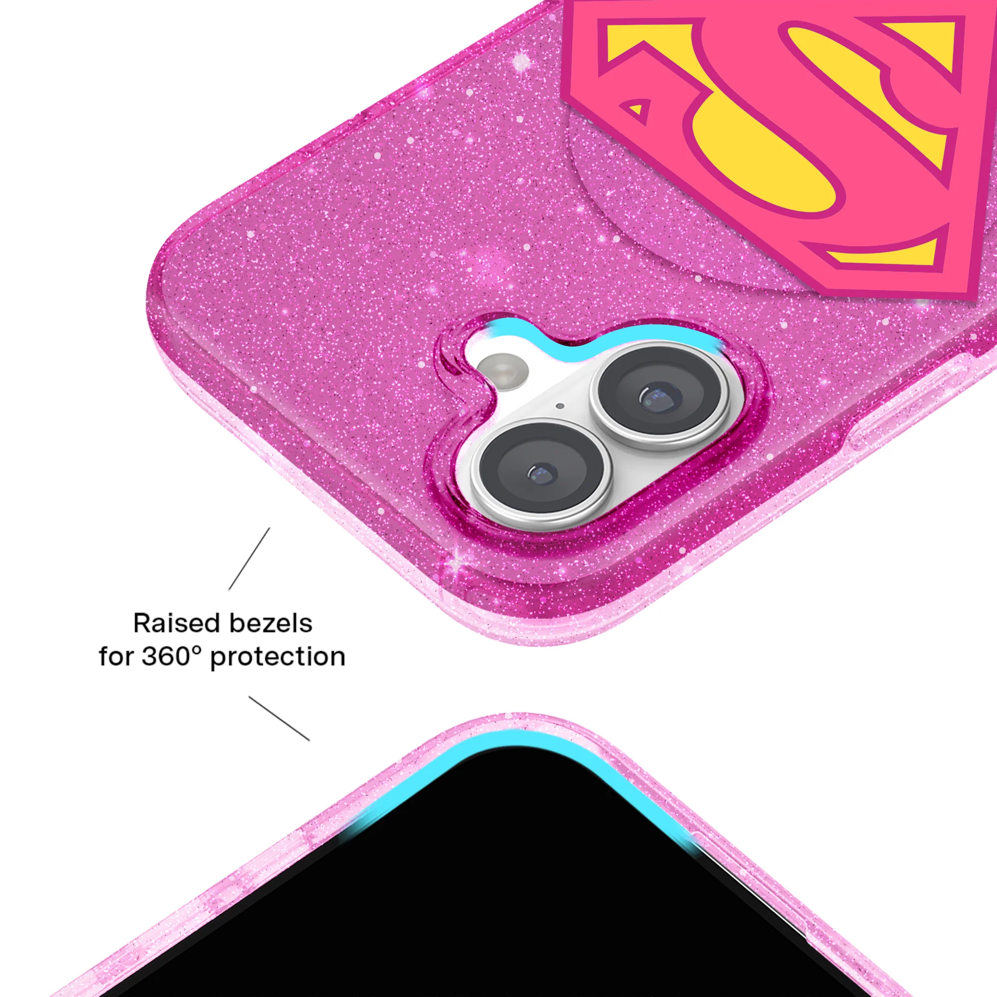 Supergirl Stardust Glitter iPhone Case - Image 43