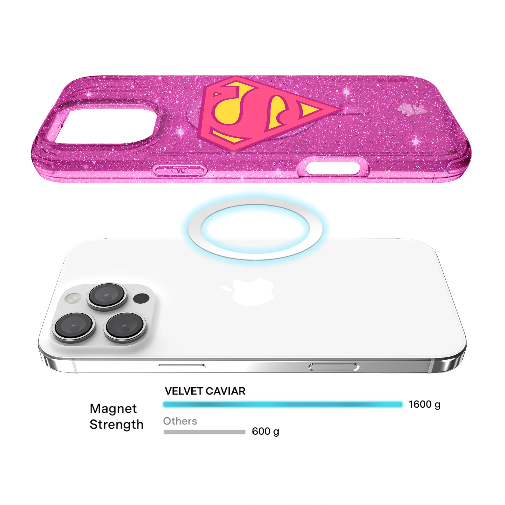 Supergirl Stardust Glitter iPhone Case - Image 49