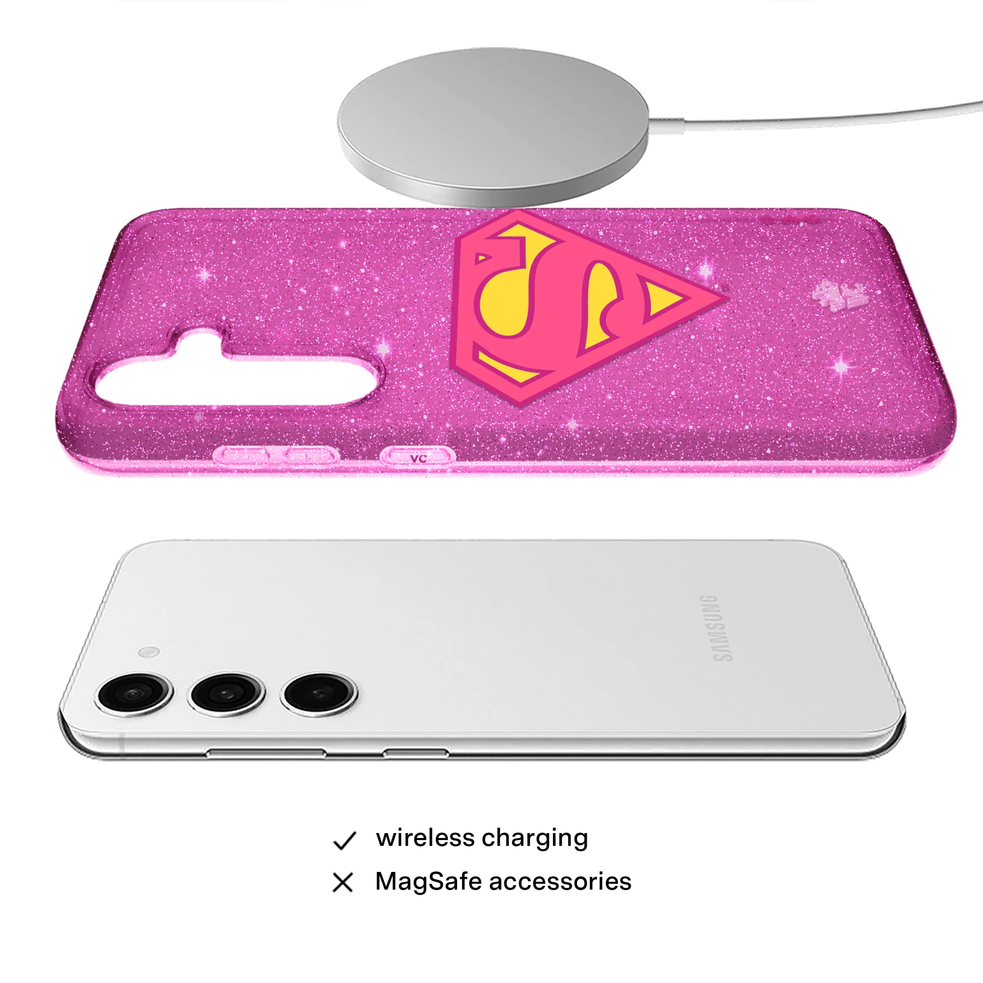 Supergirl Stardust Glitter Samsung Case - Image 19