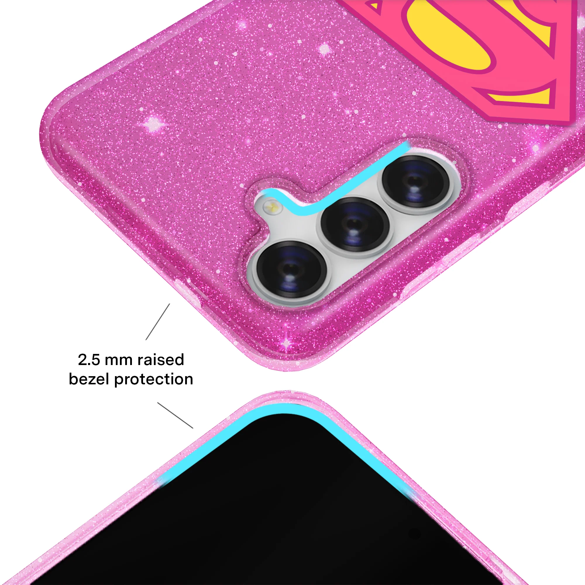 Supergirl Stardust Glitter Samsung Case - Image 23