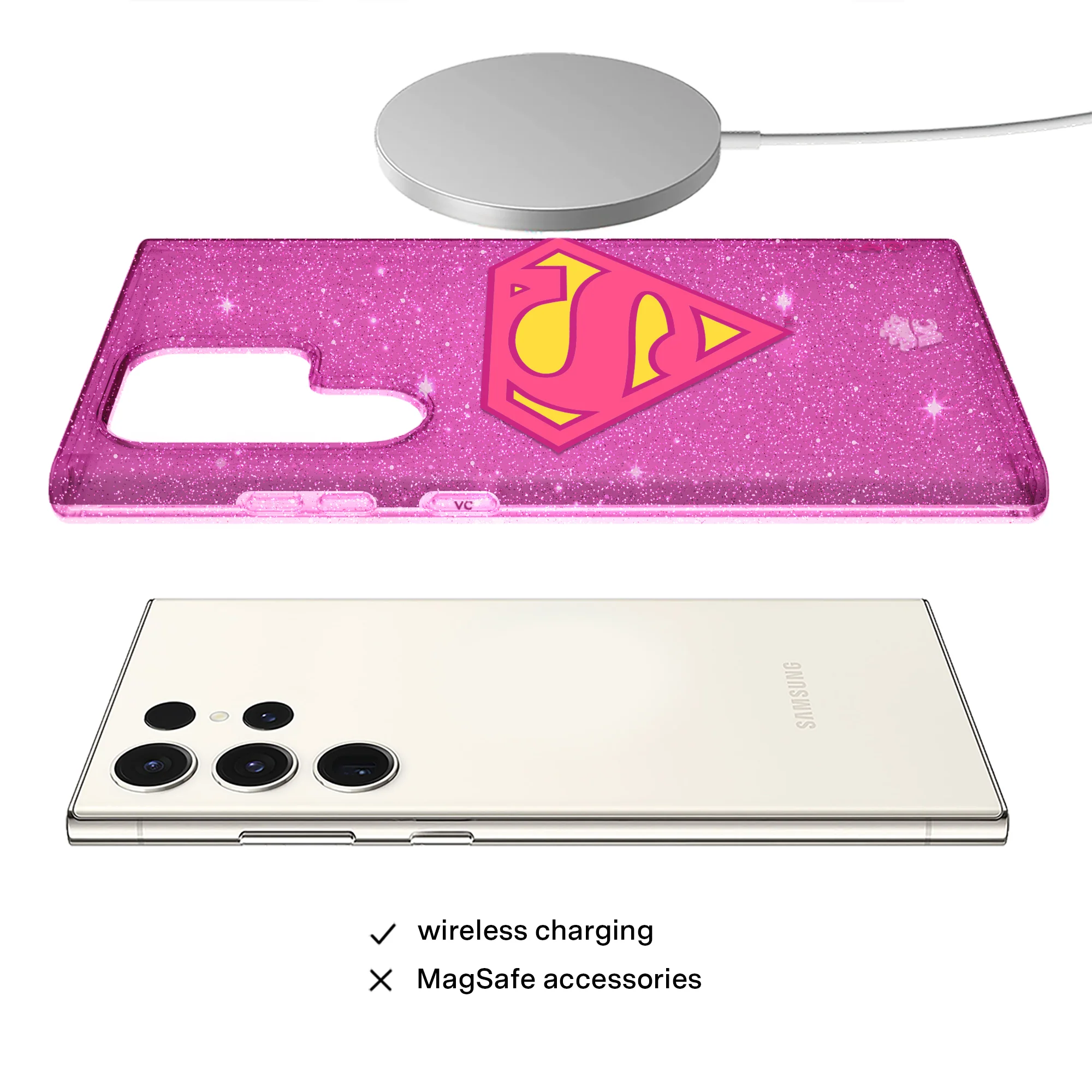 Supergirl Stardust Glitter Samsung Case - Image 29