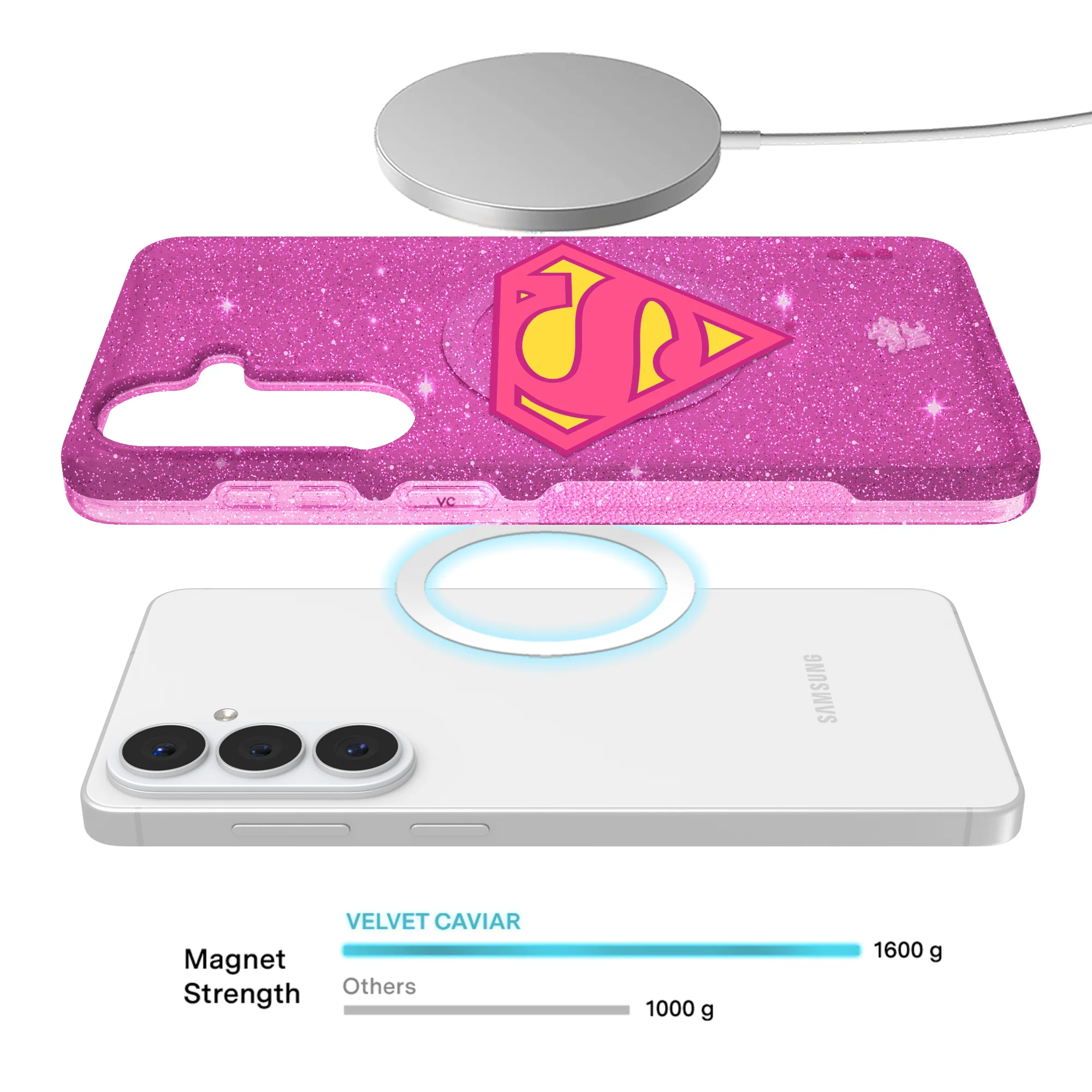 Supergirl Stardust Glitter Samsung Case - Image 54