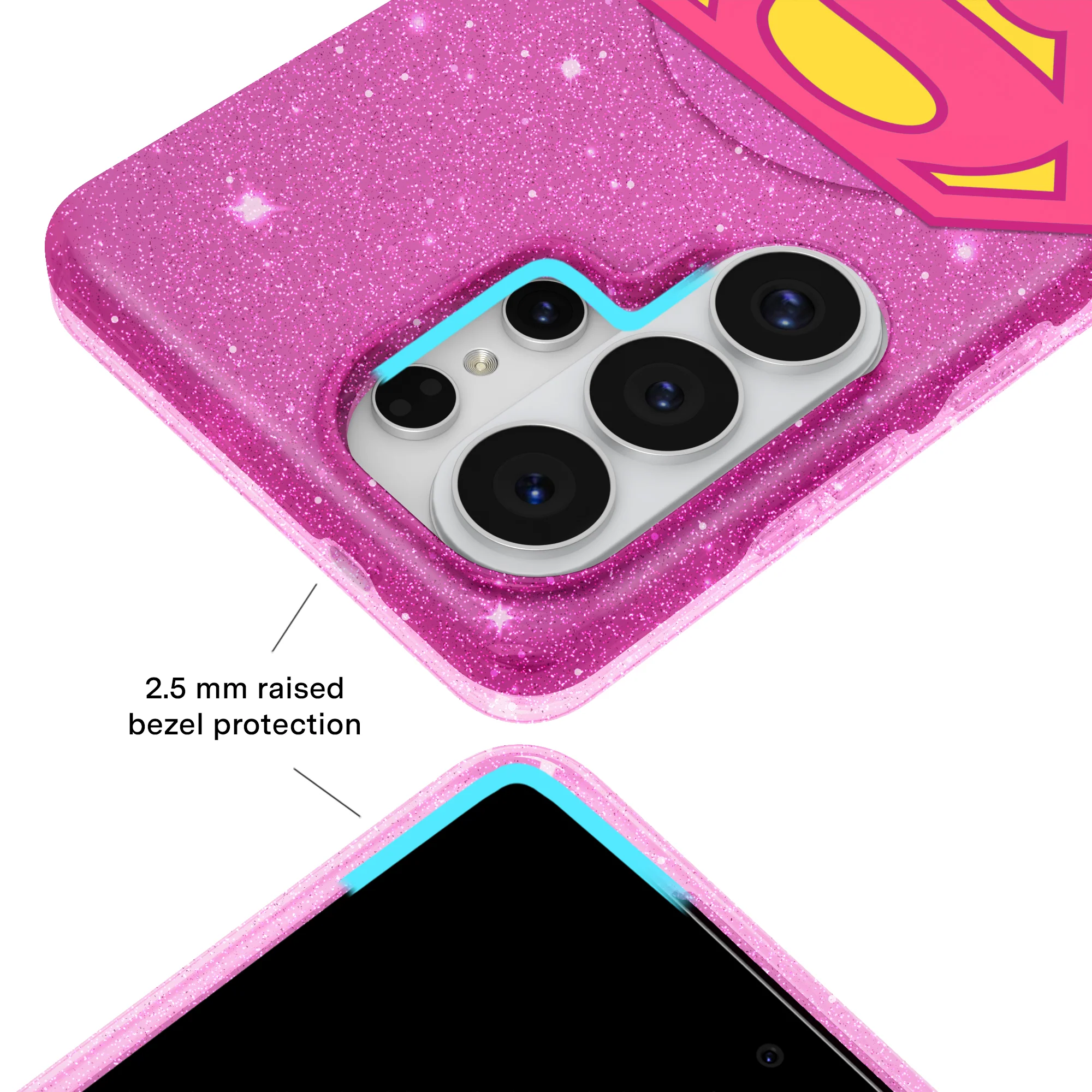 Supergirl Stardust Glitter Samsung Case - Image 58