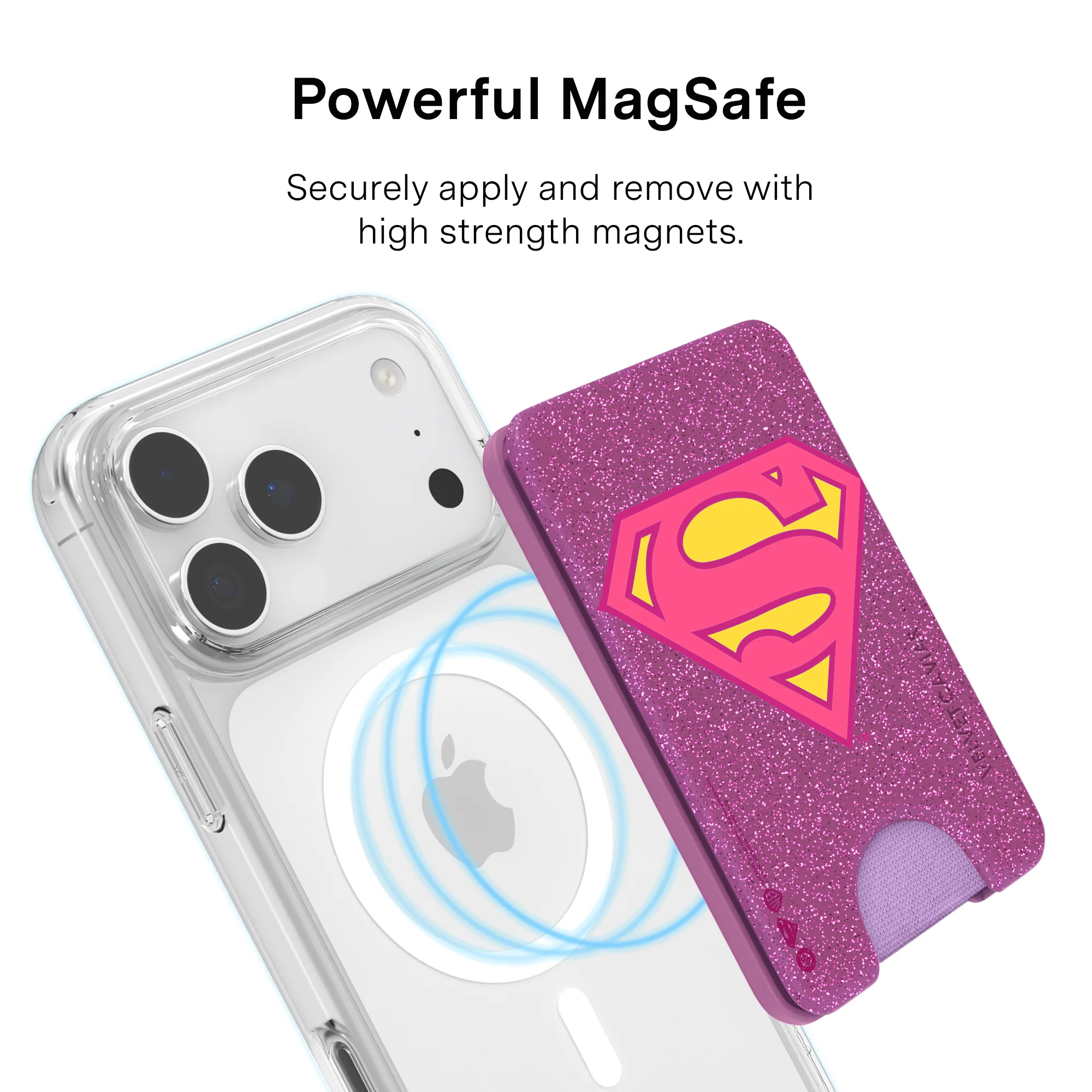 Supergirl Stardust Glitter MagSafe Wallet - Image 5