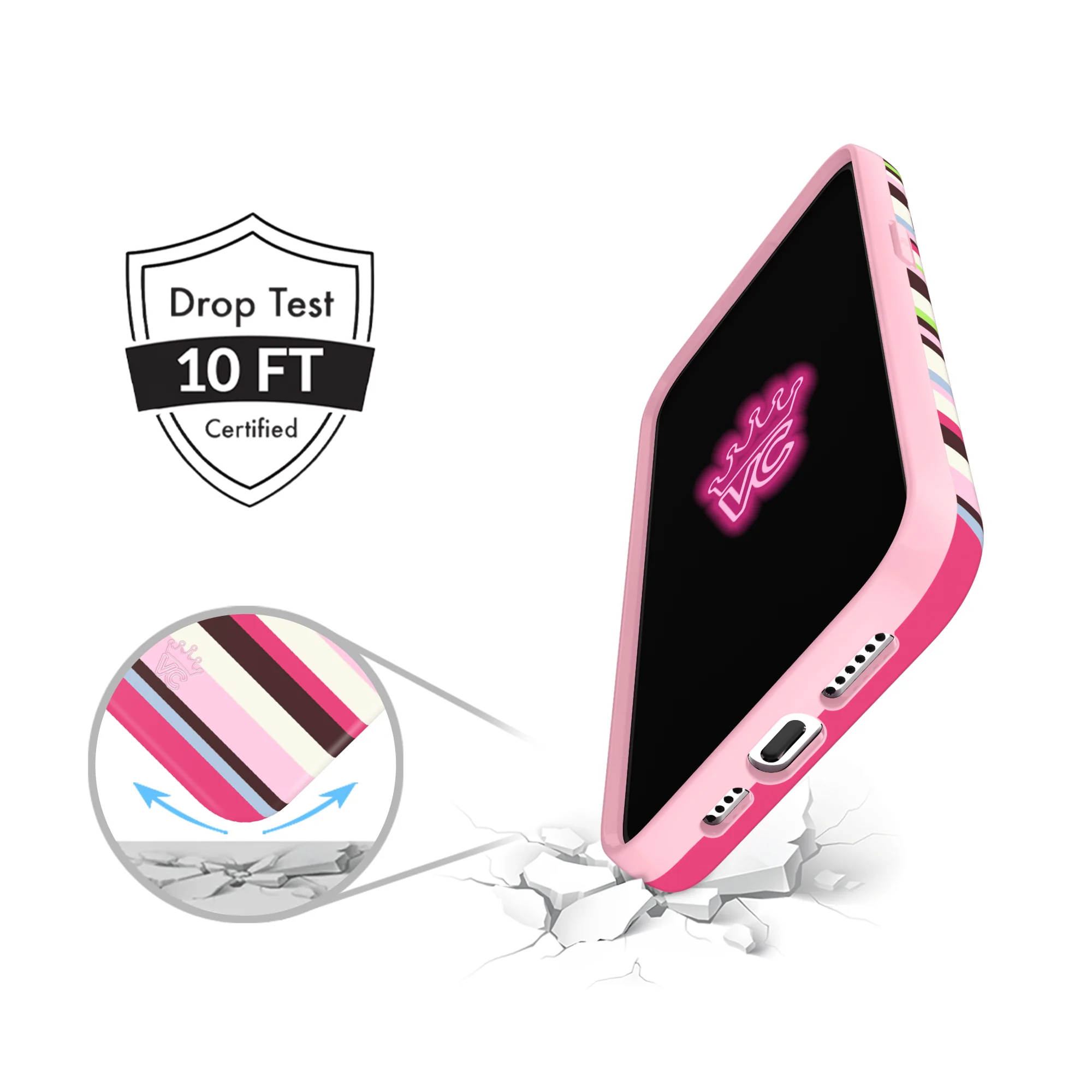Sweet Treat Stripes iPhone Case - Image 7
