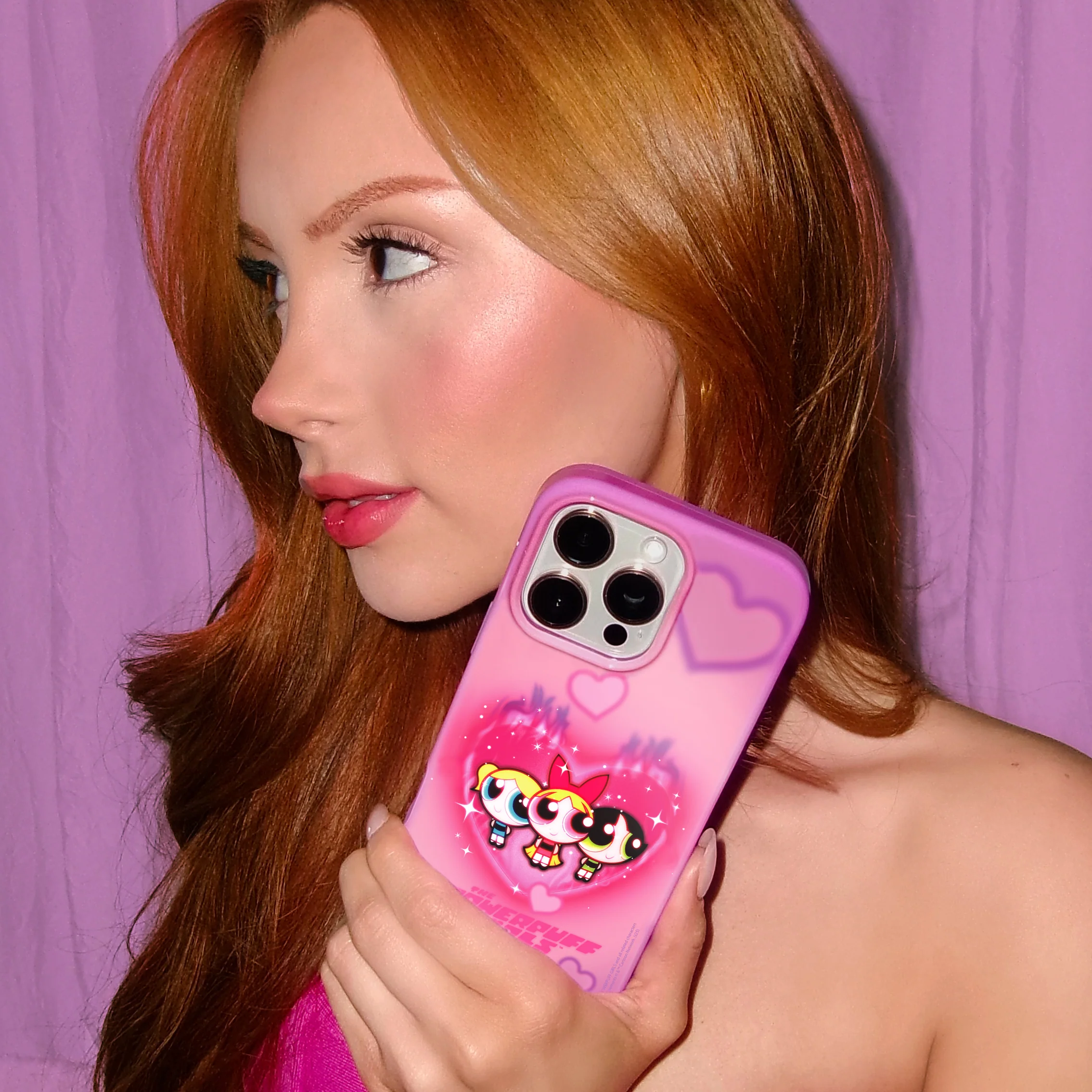 The Powerpuff Girls Airbrush Hearts iPhone Case - Image 16