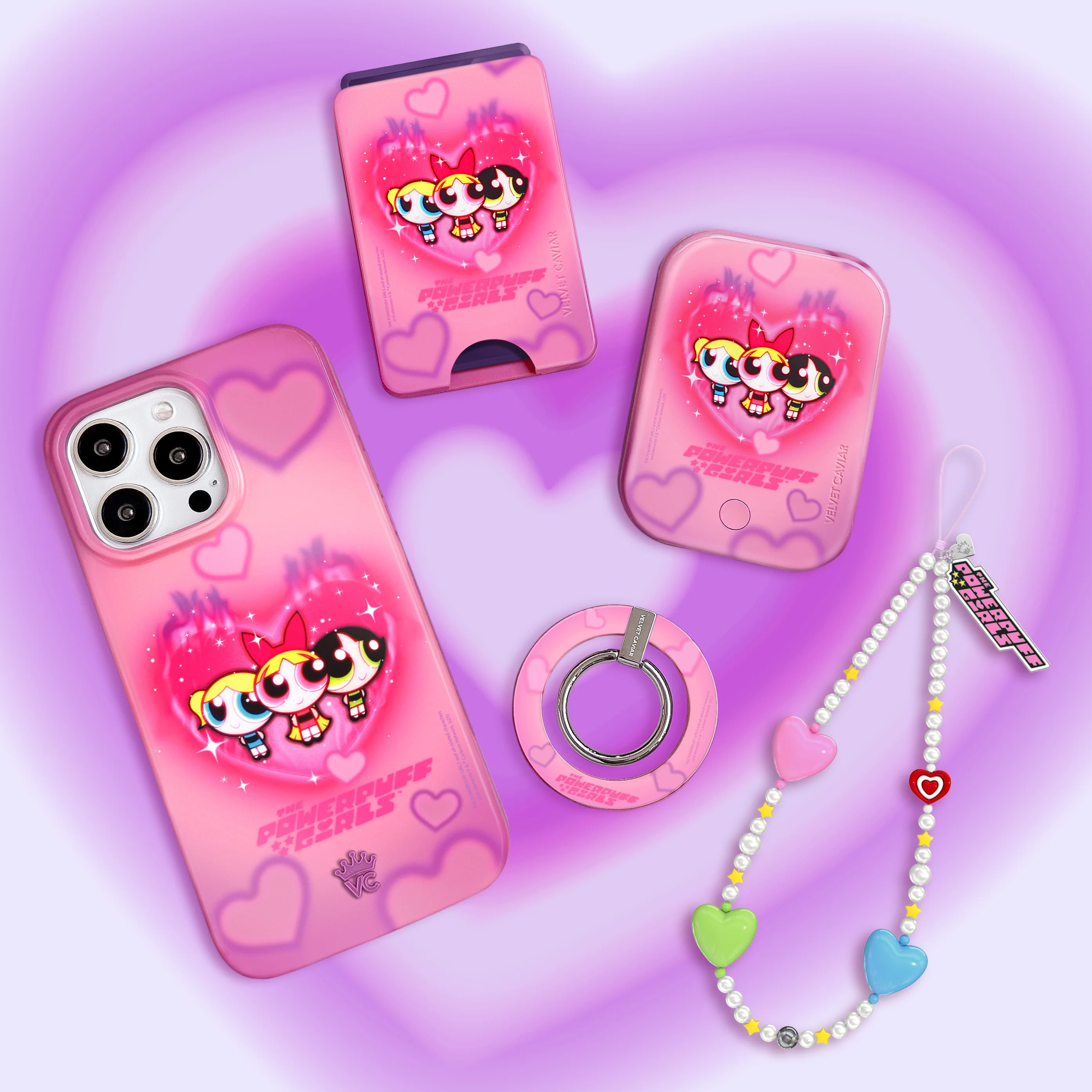 The Powerpuff Girls Airbrush Hearts iPhone Case - Image 42