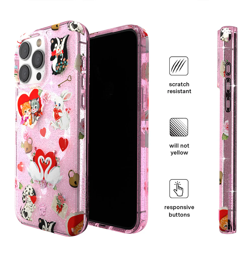 Love Letter Glitter iPhone Case - Image 3