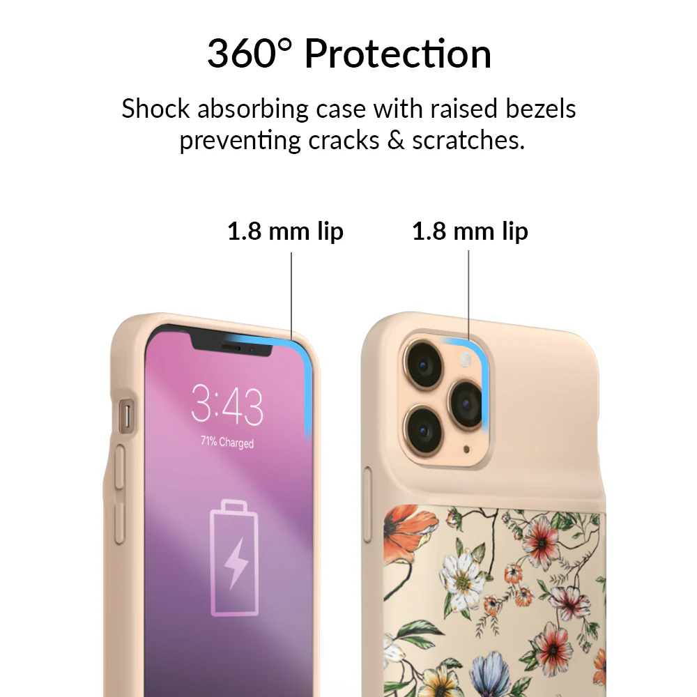 Vintage Floral iPhone Charging Case - Image 22