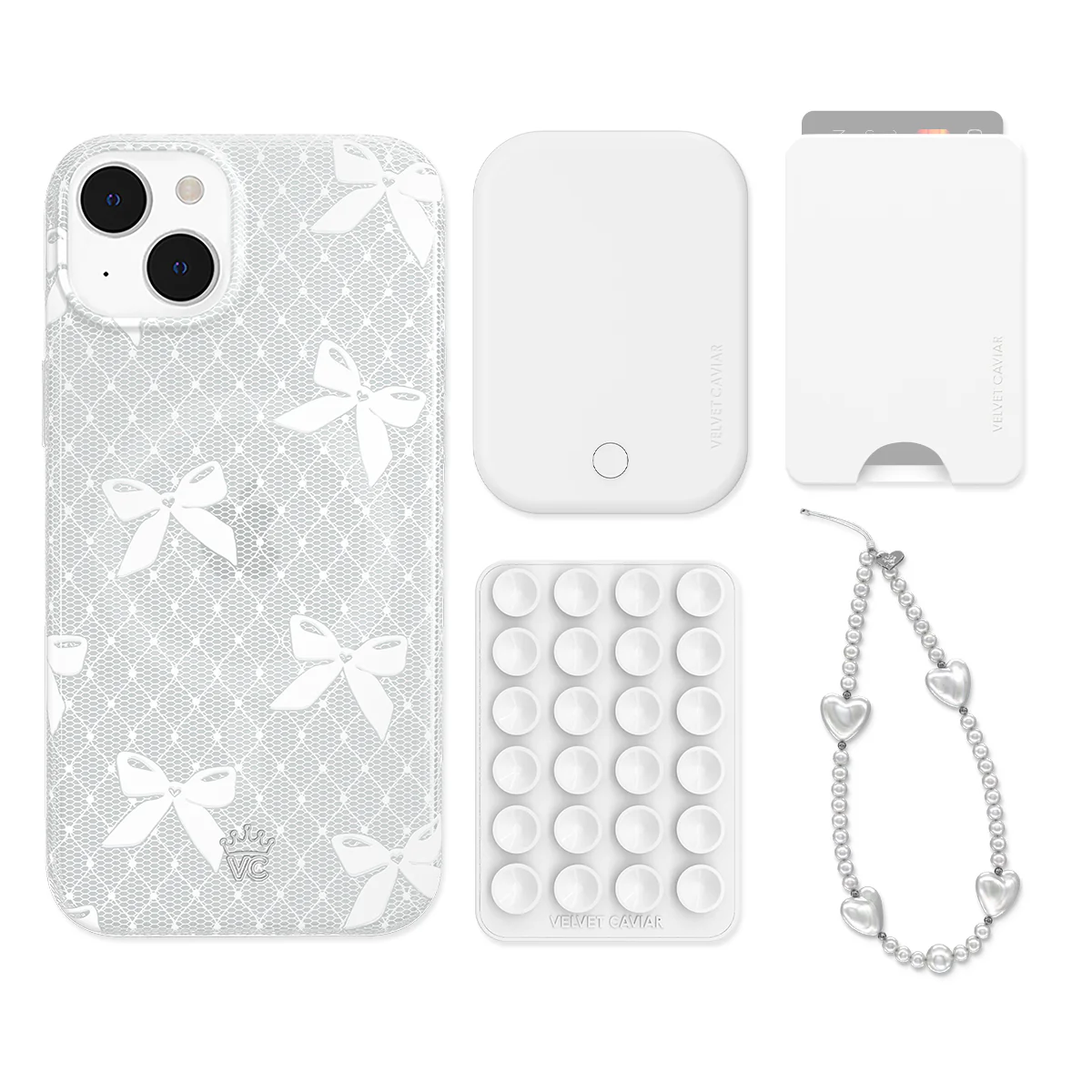 Vintage Lace Bows iPhone Bundle Set - Wallet - Image 8
