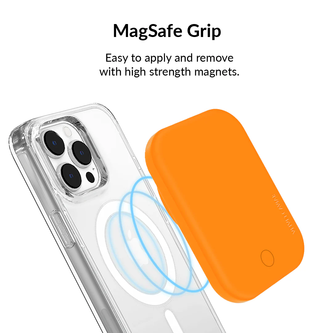 Pumpkin Spice Orange Portable MagSafe Charger Power Pack - Image 4