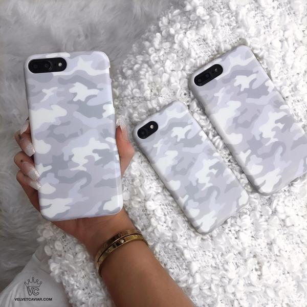 White Clouds Camo iPhone Case - Image 61
