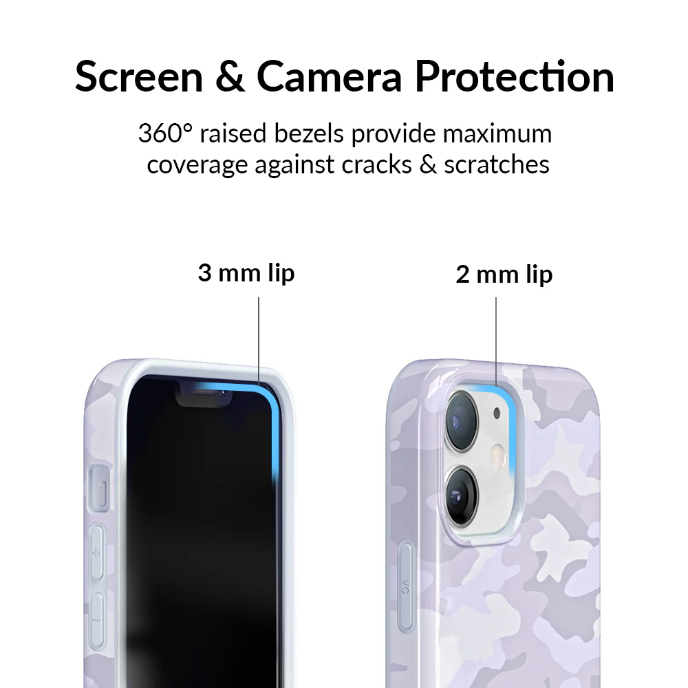 White Clouds Camo iPhone Case - Image 93