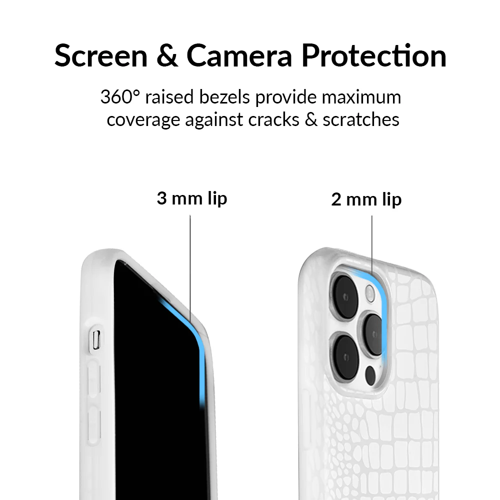 White Croc iPhone Case - Image 39