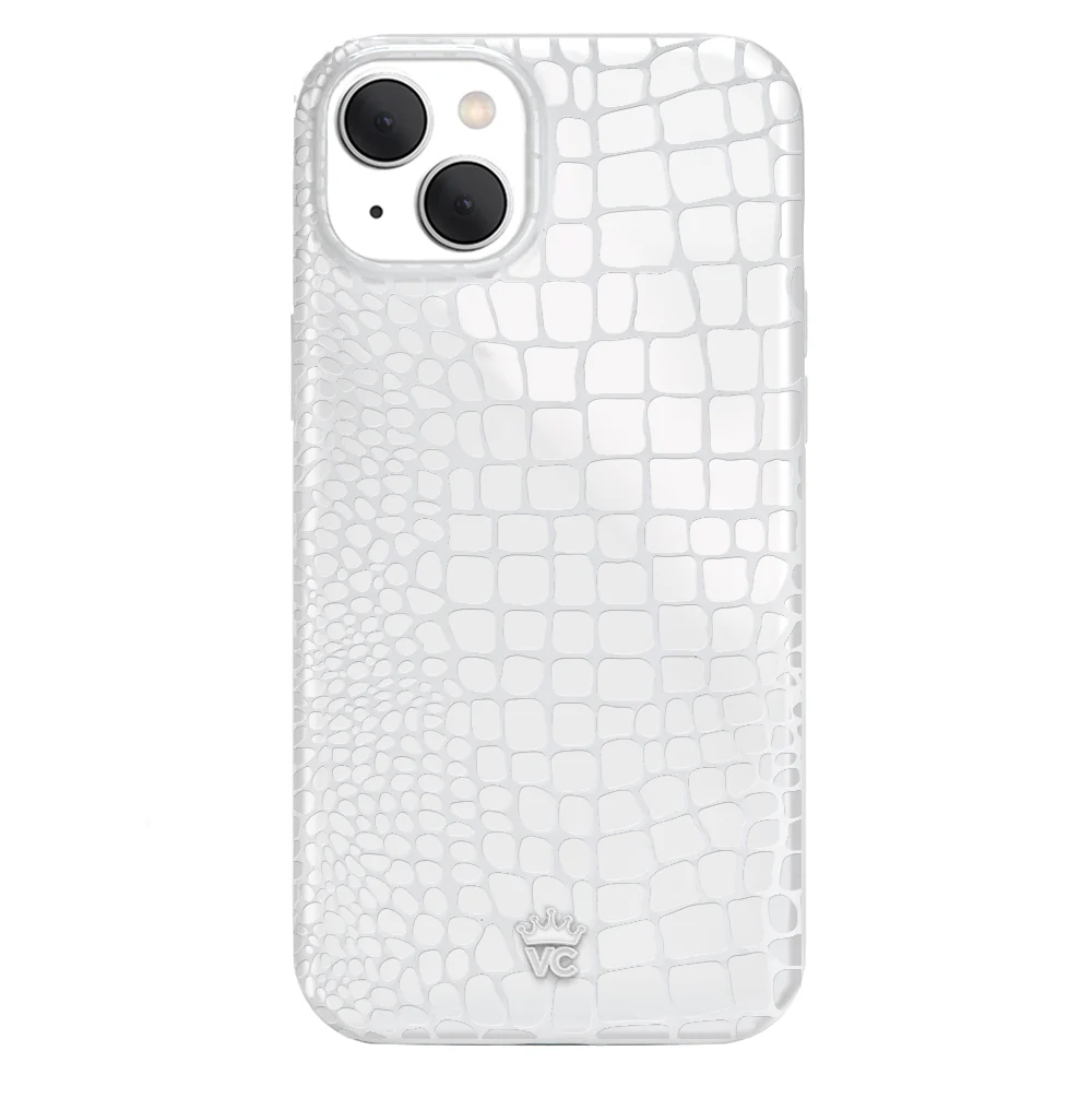 White Croc iPhone Case - Image 97