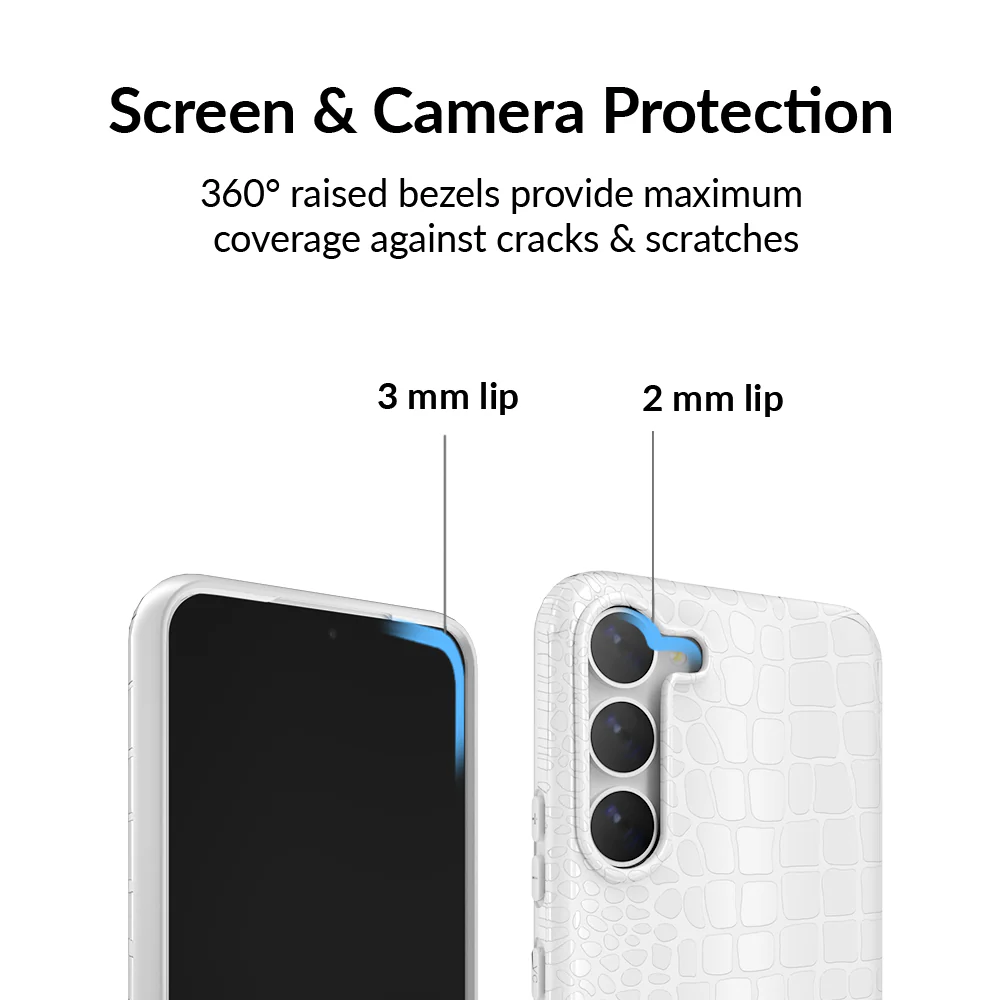 White Croc Samsung Case - Image 41