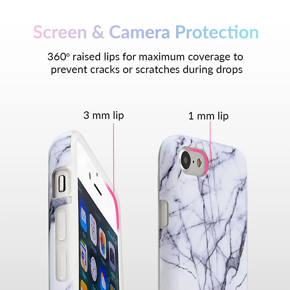 White & Gray Marble iPhone Case - Image 22