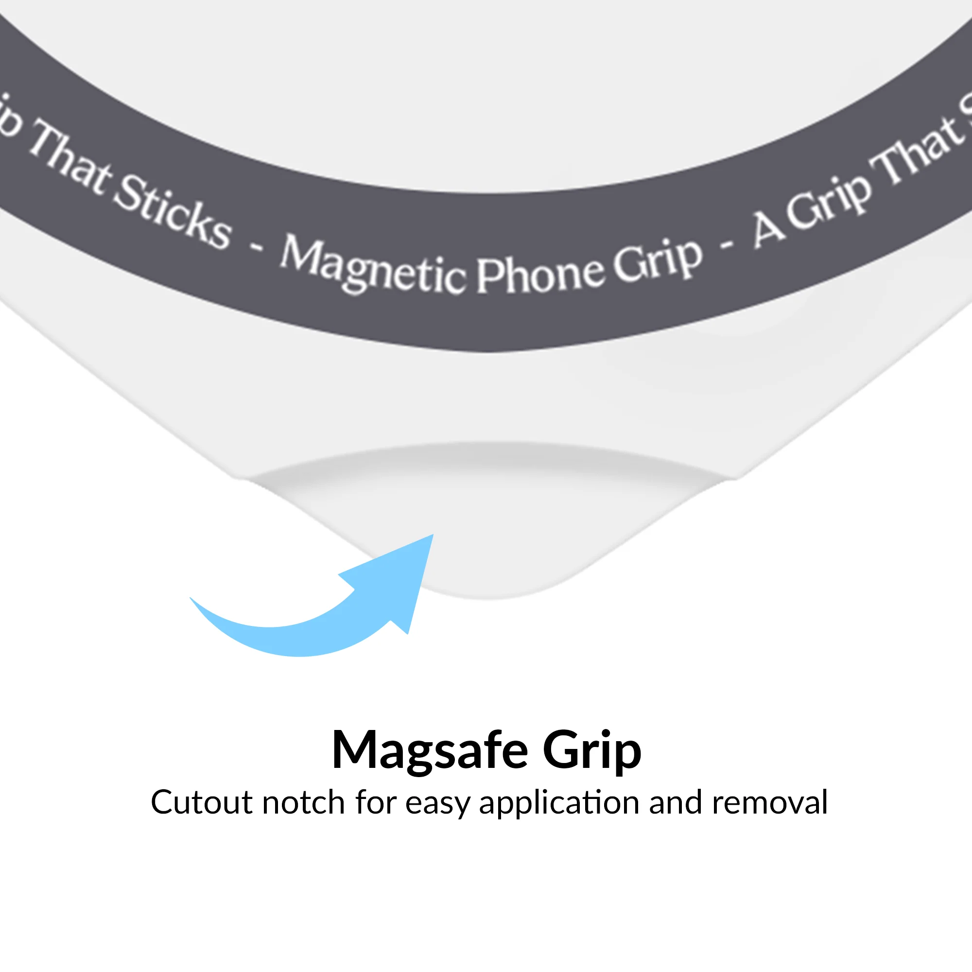 White Heart MagSafe MightyGrip - Image 3