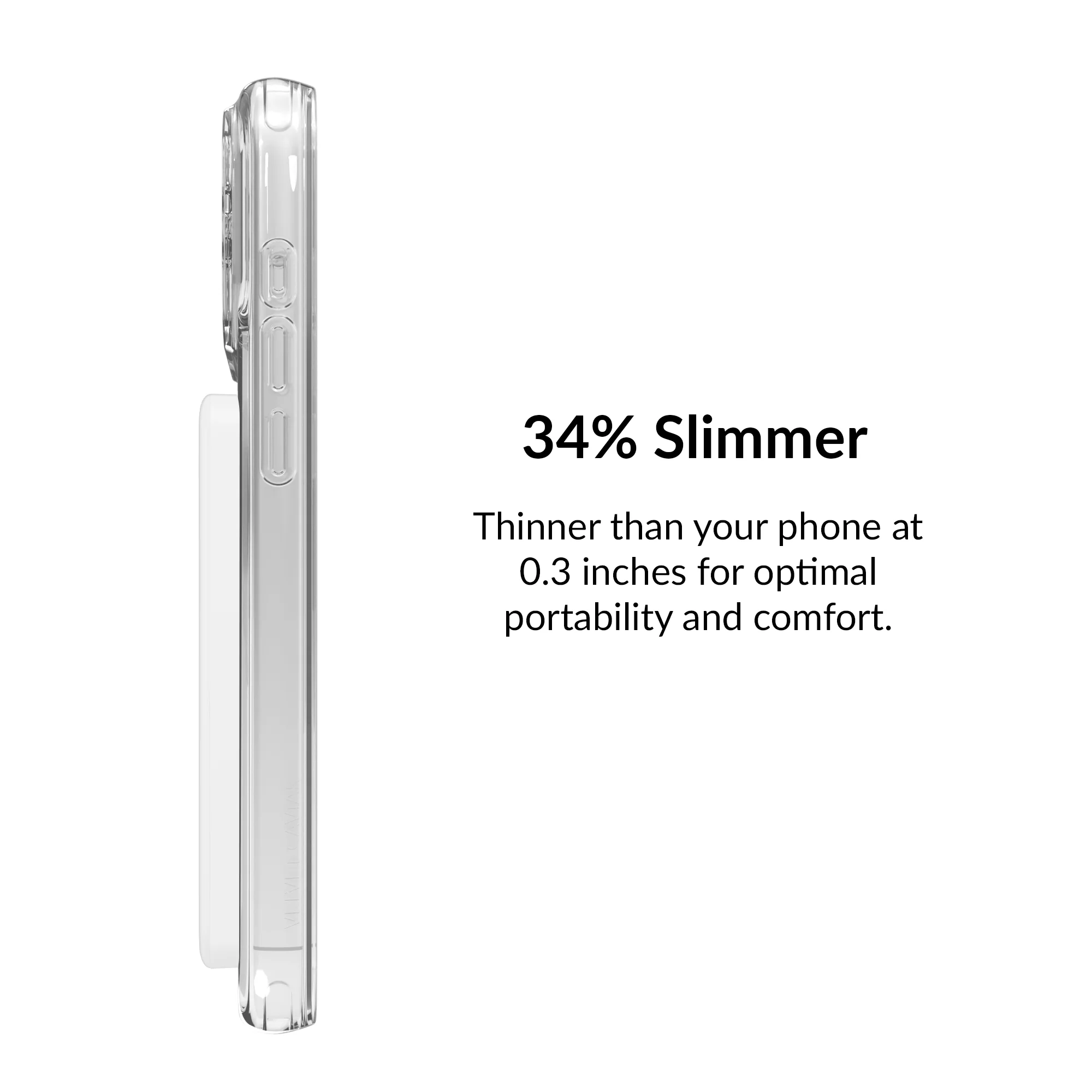 White Slim Portable MagSafe Charger Power Pack - Image 6