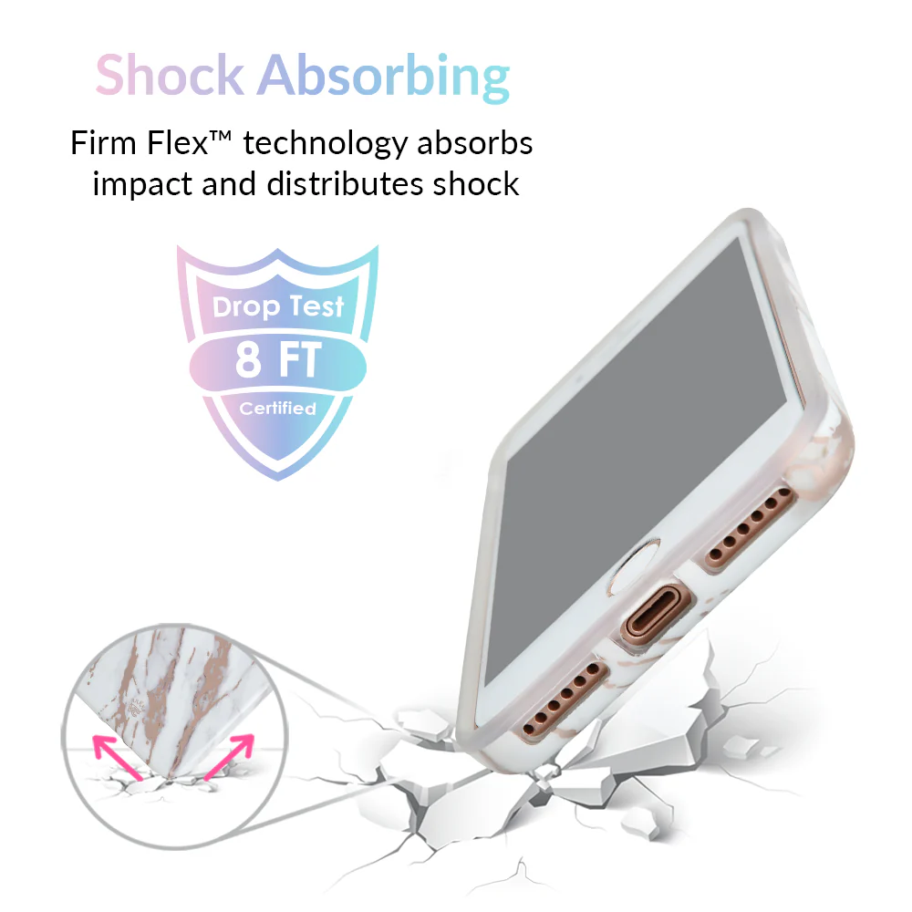 White Marble Rose Gold Chrome 2.0 iPhone Case - Image 10