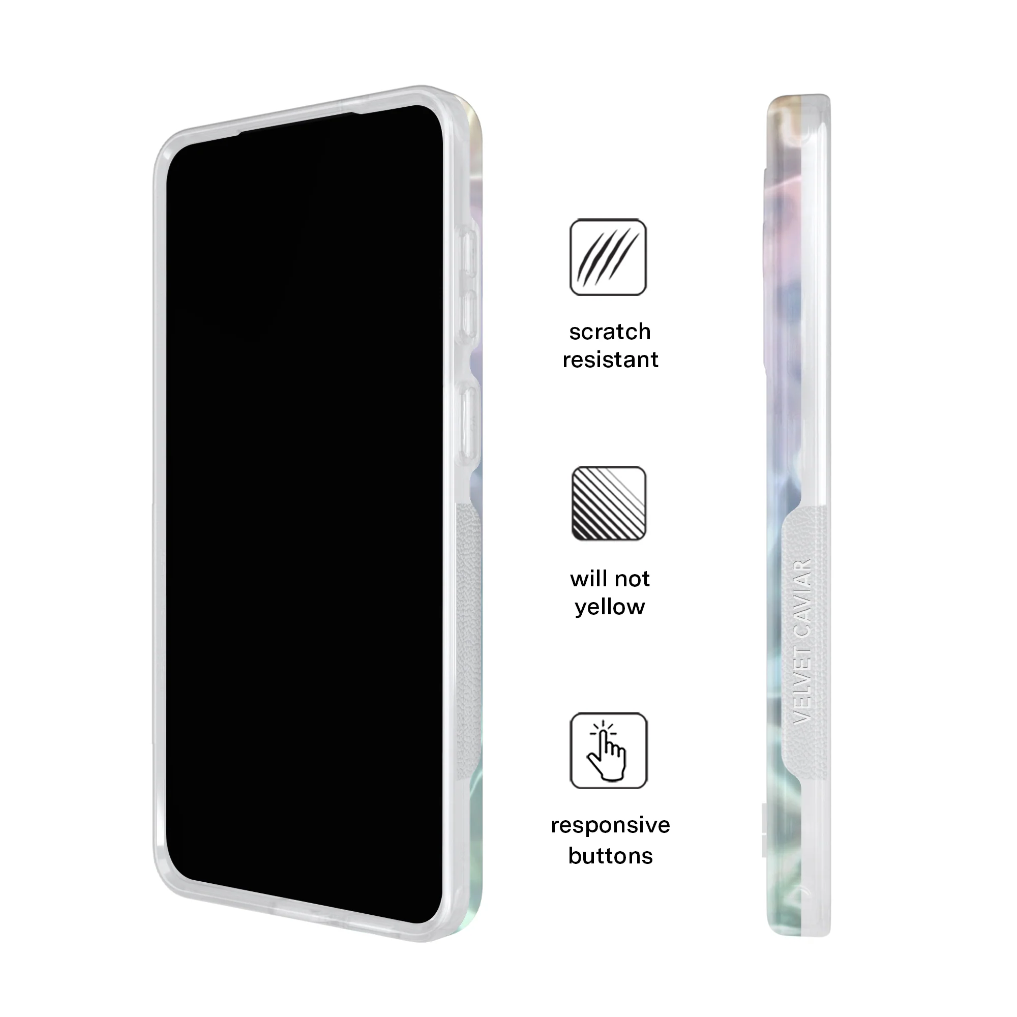 White Opal Holo Samsung Case - Image 10