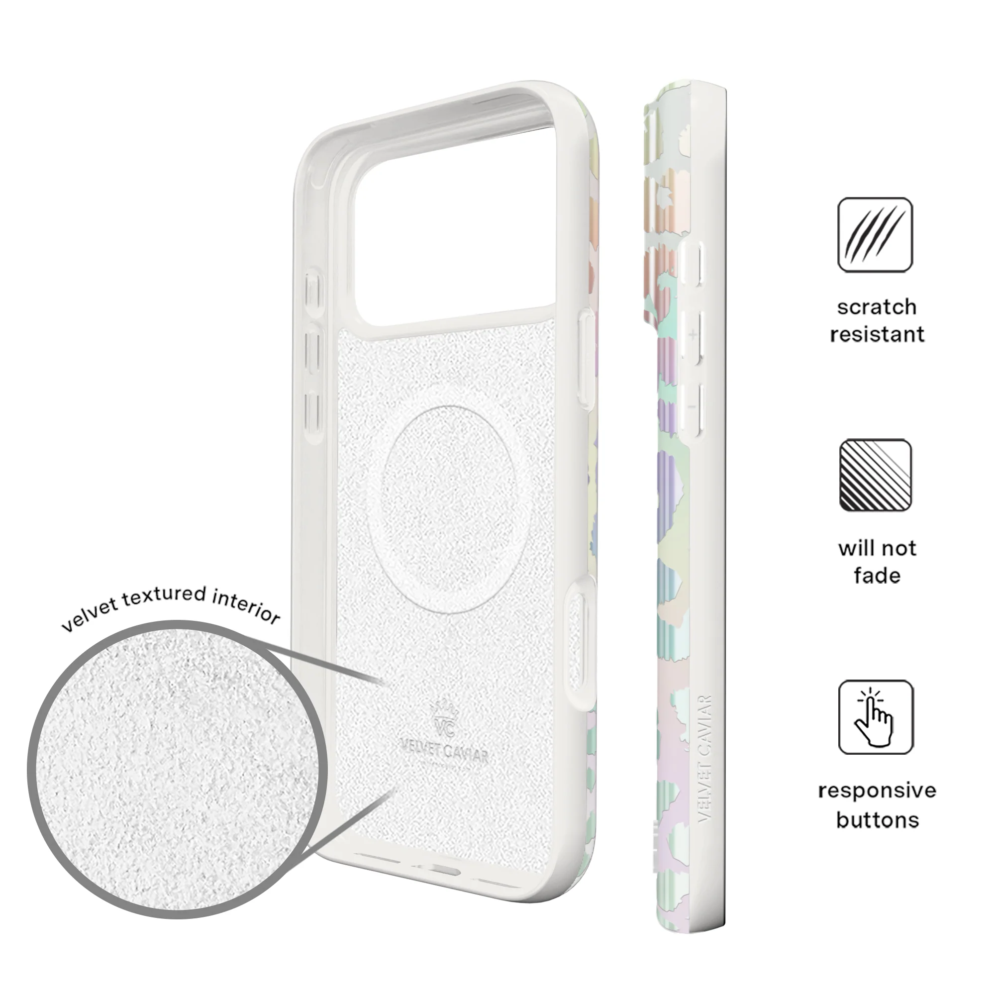 White Opal Leopard iPhone Case - Image 115
