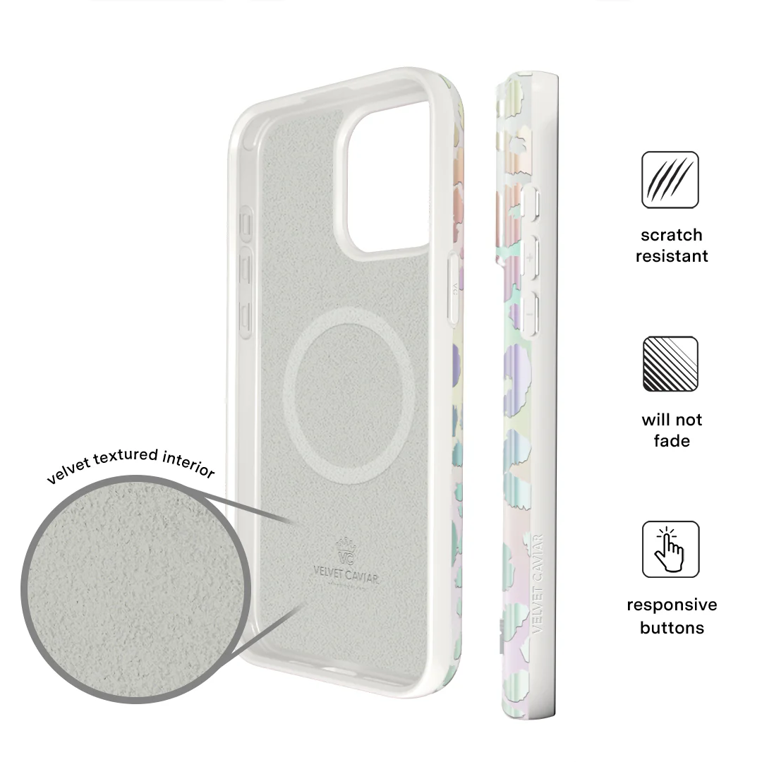 White Opal Leopard iPhone Case - Image 30