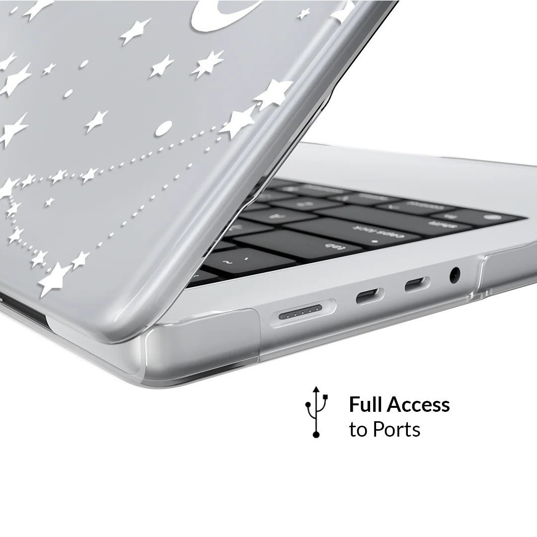 White Stars MacBook Case - Image 39